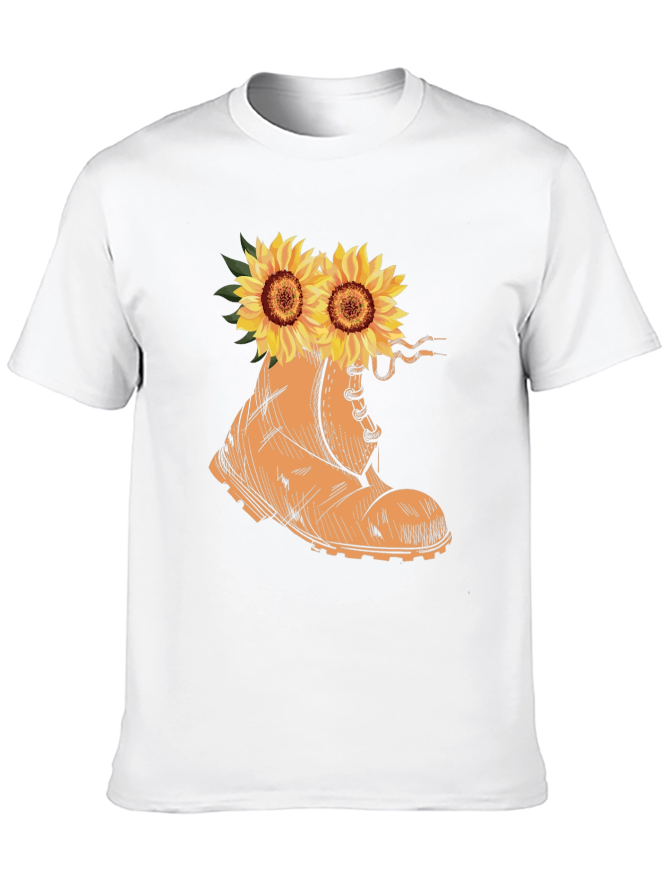Sunflower Boot Graphic Tee - Stylish Unisex T-Shirt