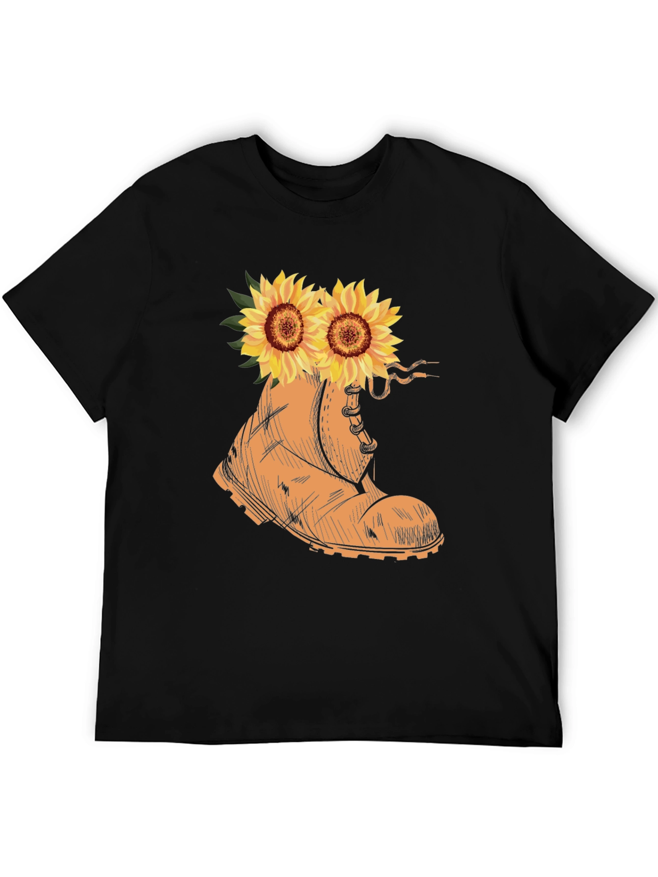 Sunflower Boot Graphic Tee - Stylish Unisex T-Shirt