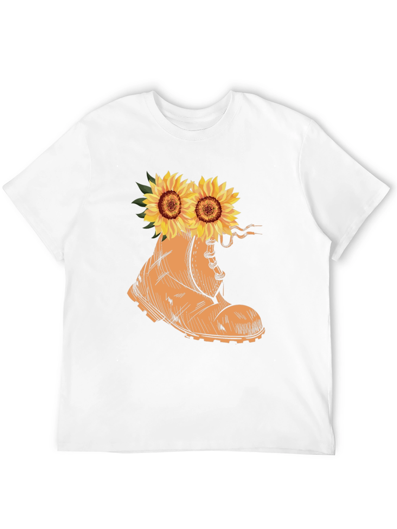 Sunflower Boot Graphic Tee - Stylish Unisex T-Shirt