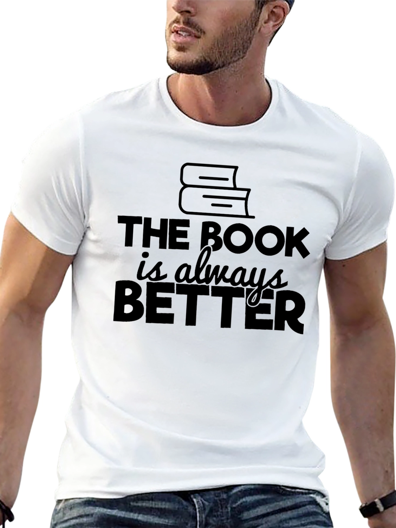The Book is Always Better Black T-Shirt