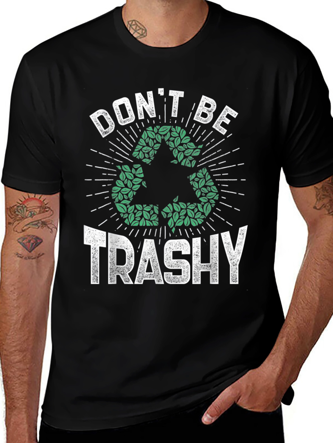 Eco-Friendly Dont Be Trashy Graphic Tee