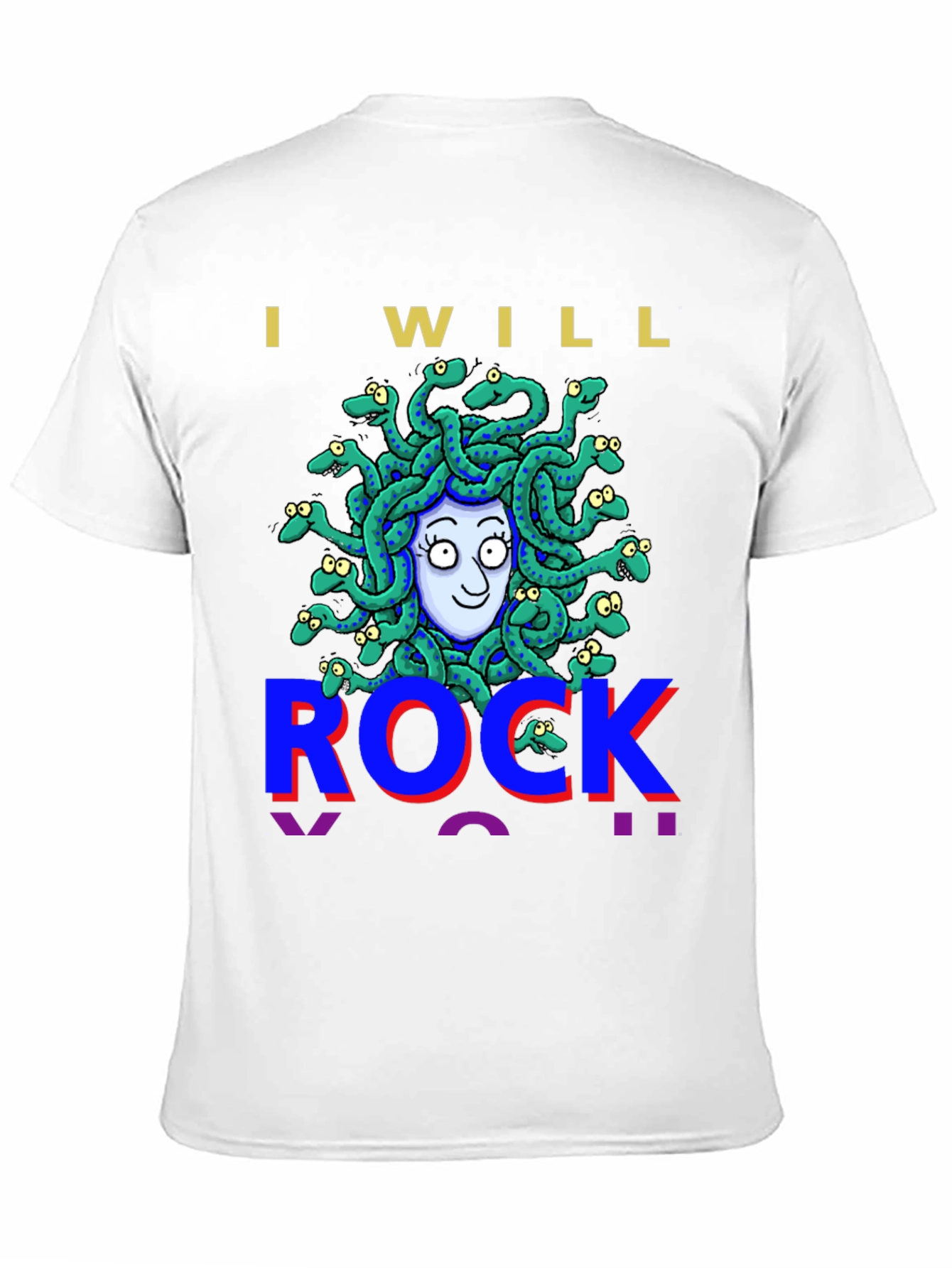 I Will Rock Medusa Graphic Tee - Black