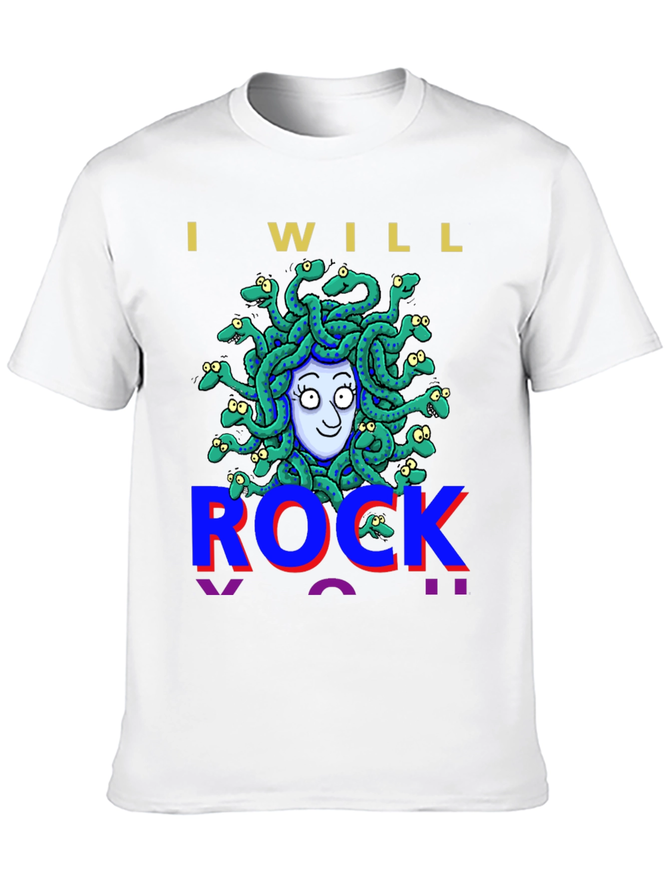 I Will Rock Medusa Graphic Tee - Black