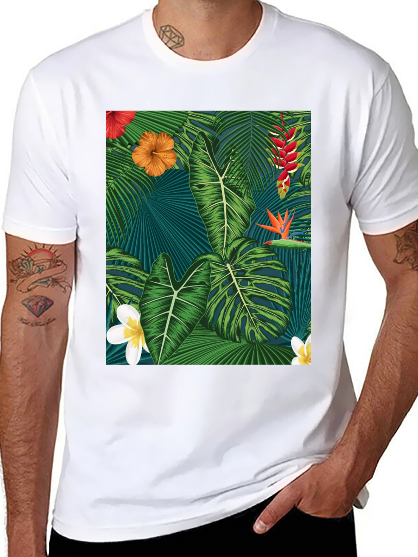Tropical Paradise Graphic T-Shirt