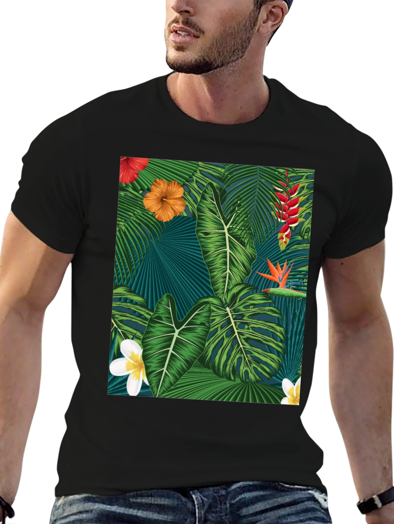 Tropical Paradise Graphic T-Shirt