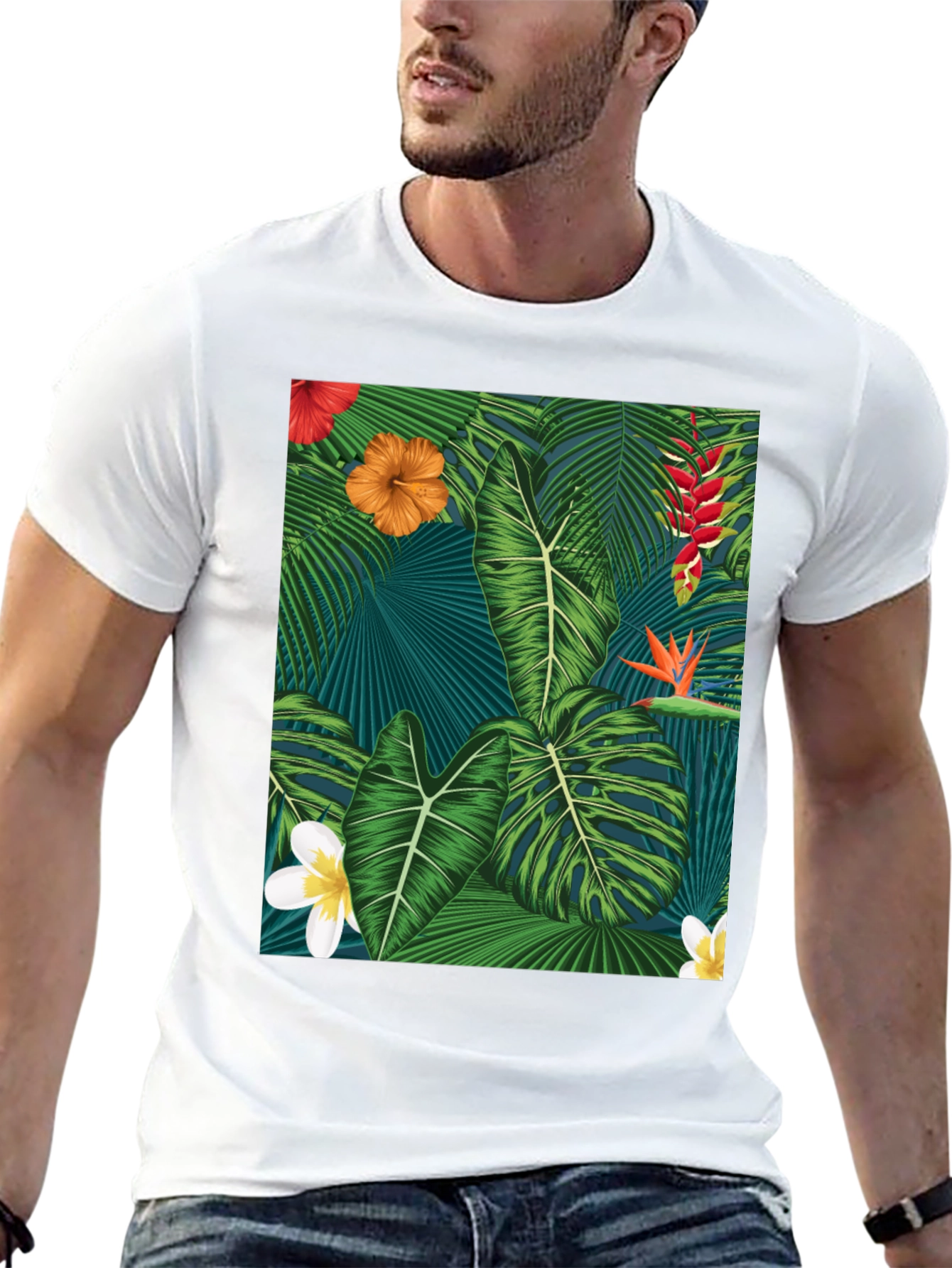 Tropical Paradise Graphic T-Shirt