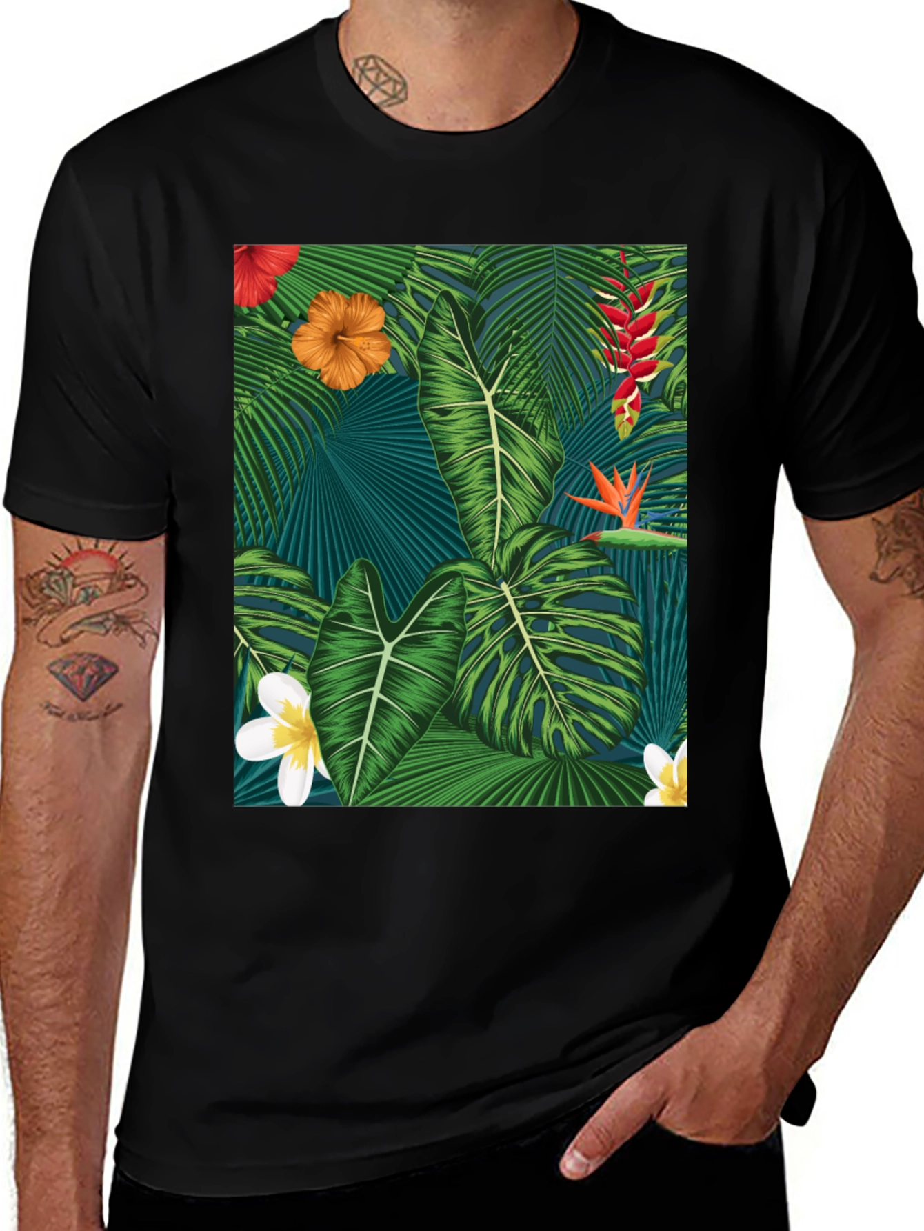 Tropical Paradise Graphic T-Shirt