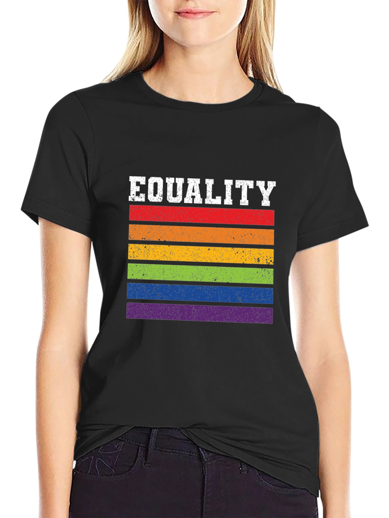 Equality Pride T-Shirt - Rainbow LGBT Rights Tee