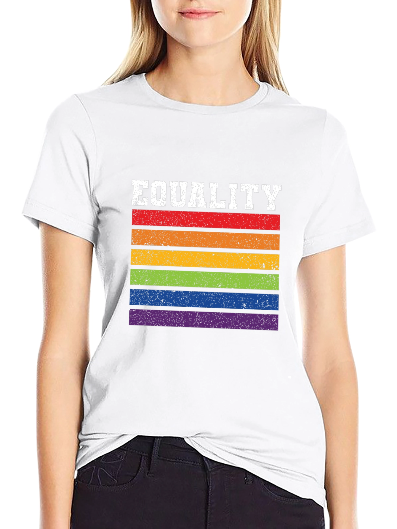 Equality Pride T-Shirt - Rainbow LGBT Rights Tee