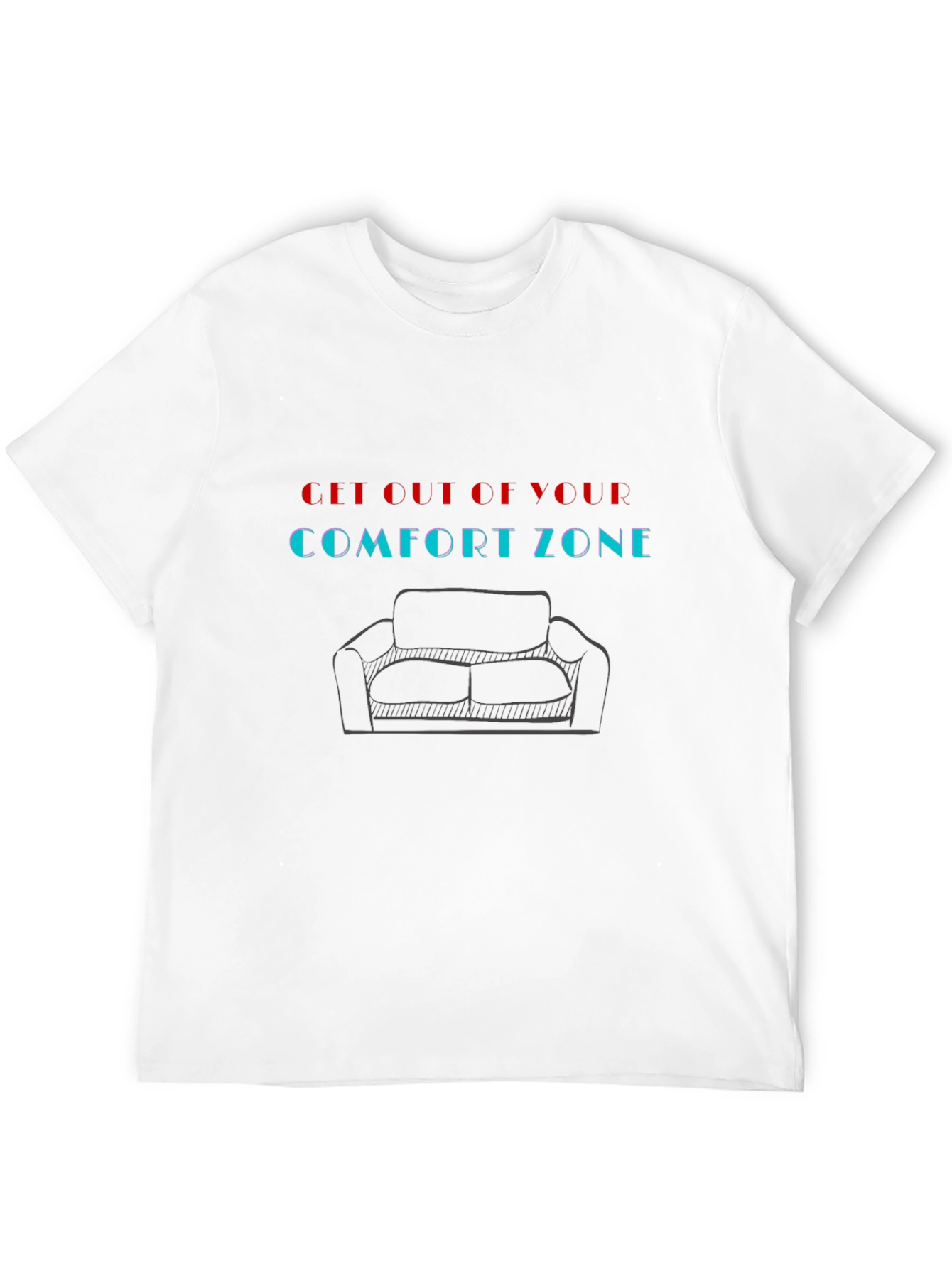 Comfort Zone Graphic Tee - Motivational Style