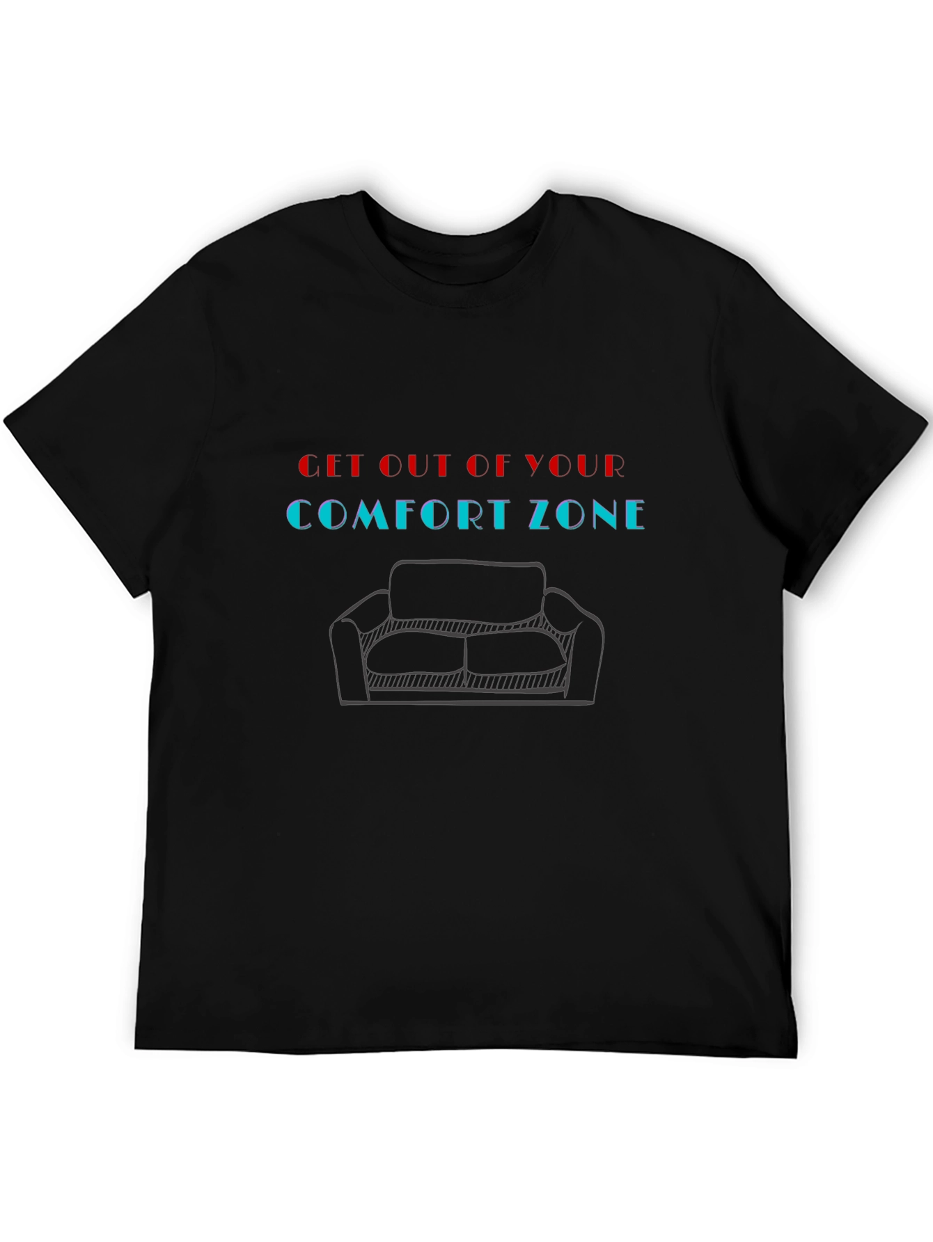 Comfort Zone Graphic Tee - Motivational Style