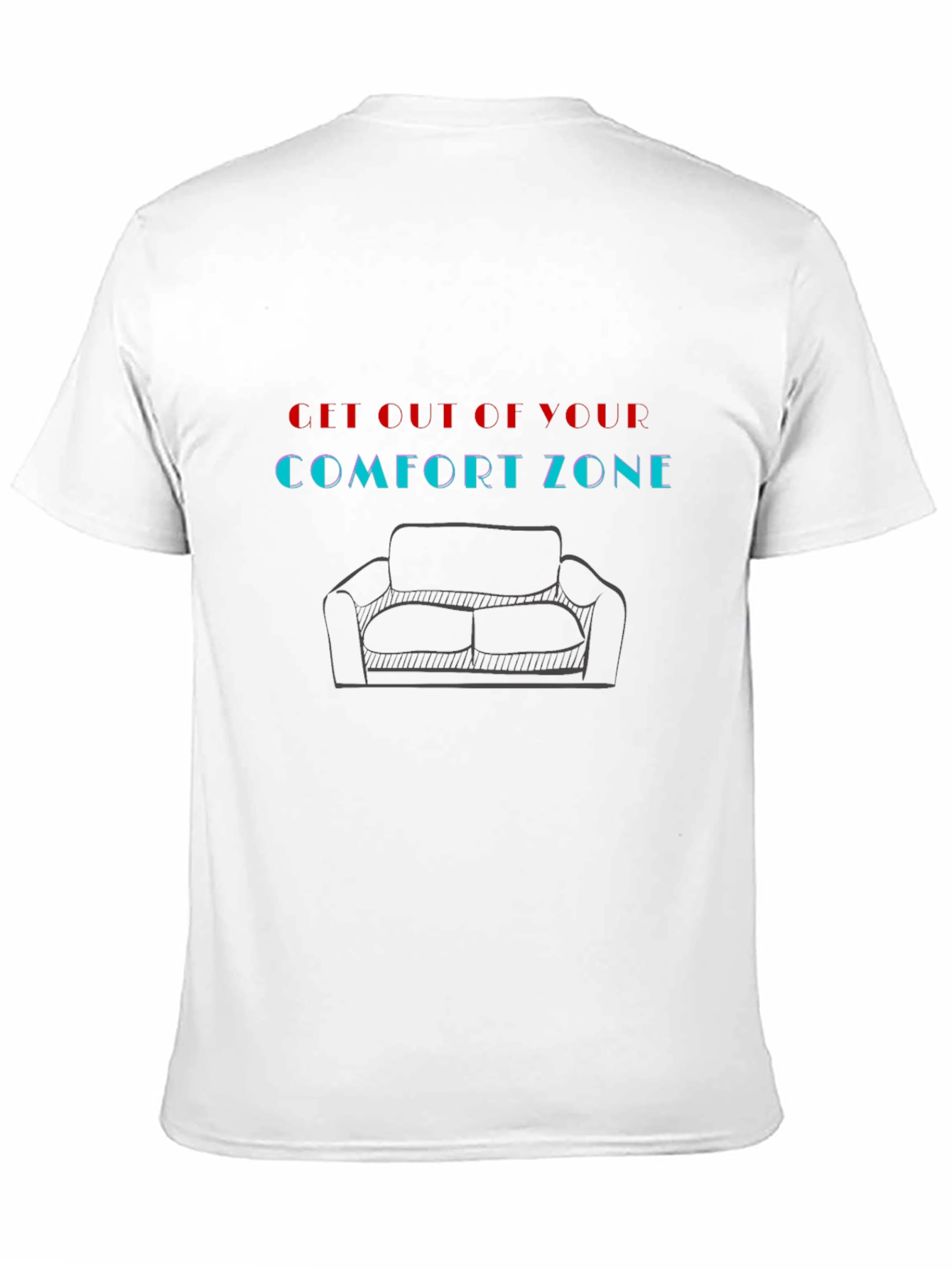 Comfort Zone Graphic Tee - Motivational Style