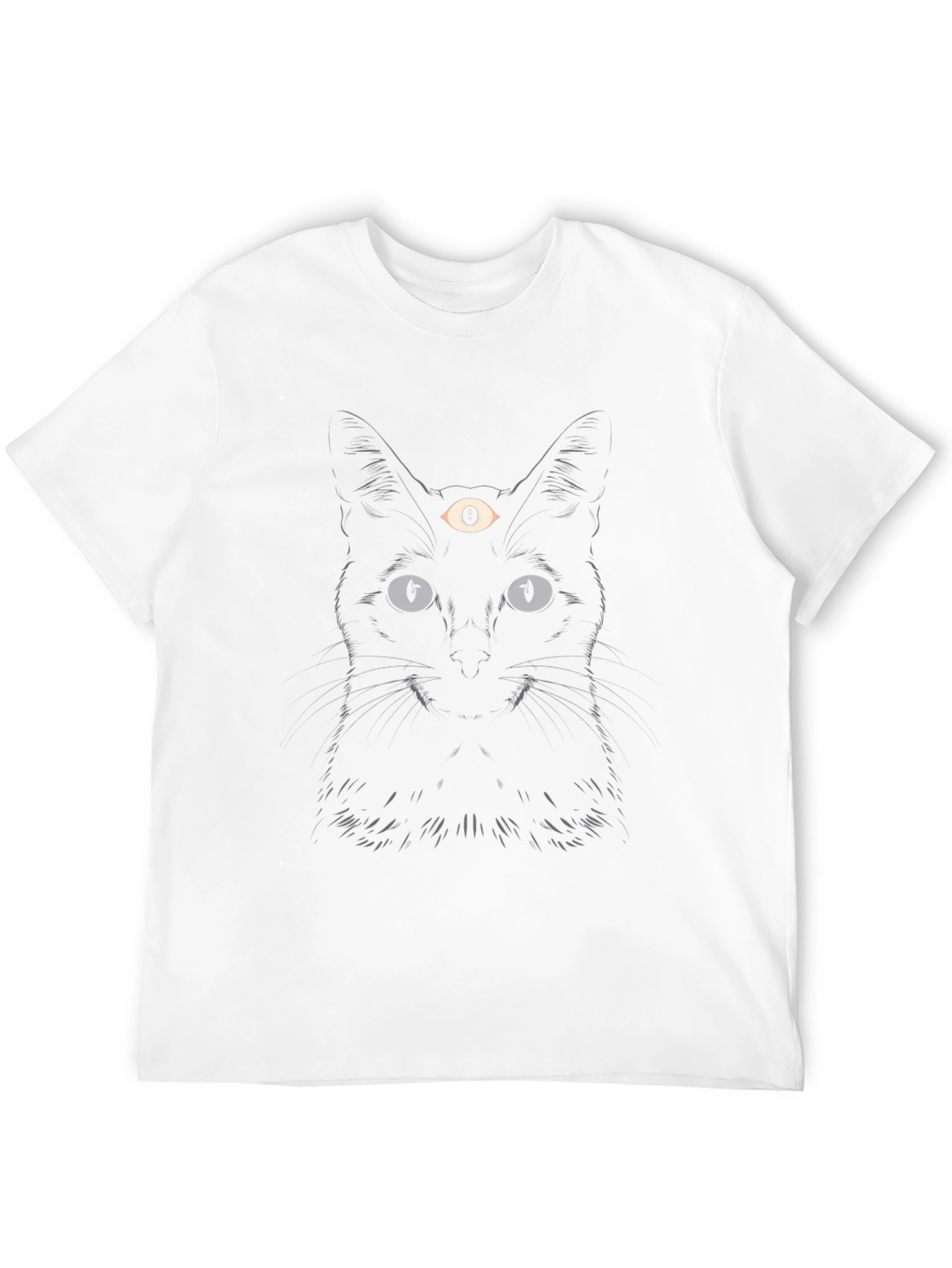 Third Eye Cat Graphic Tee - Black