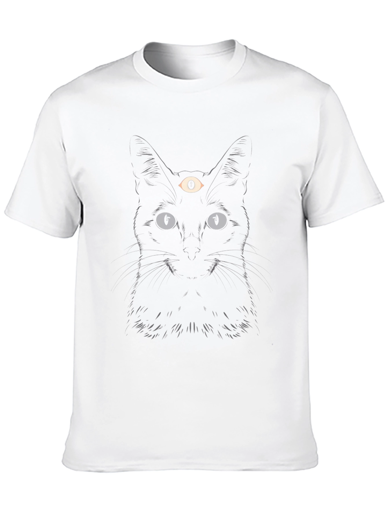 Third Eye Cat Graphic Tee - Black