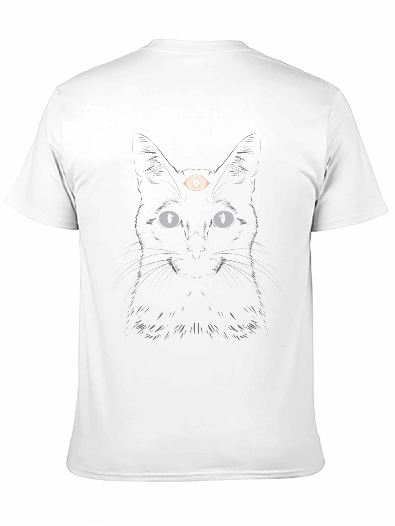 Third Eye Cat Graphic Tee - Black