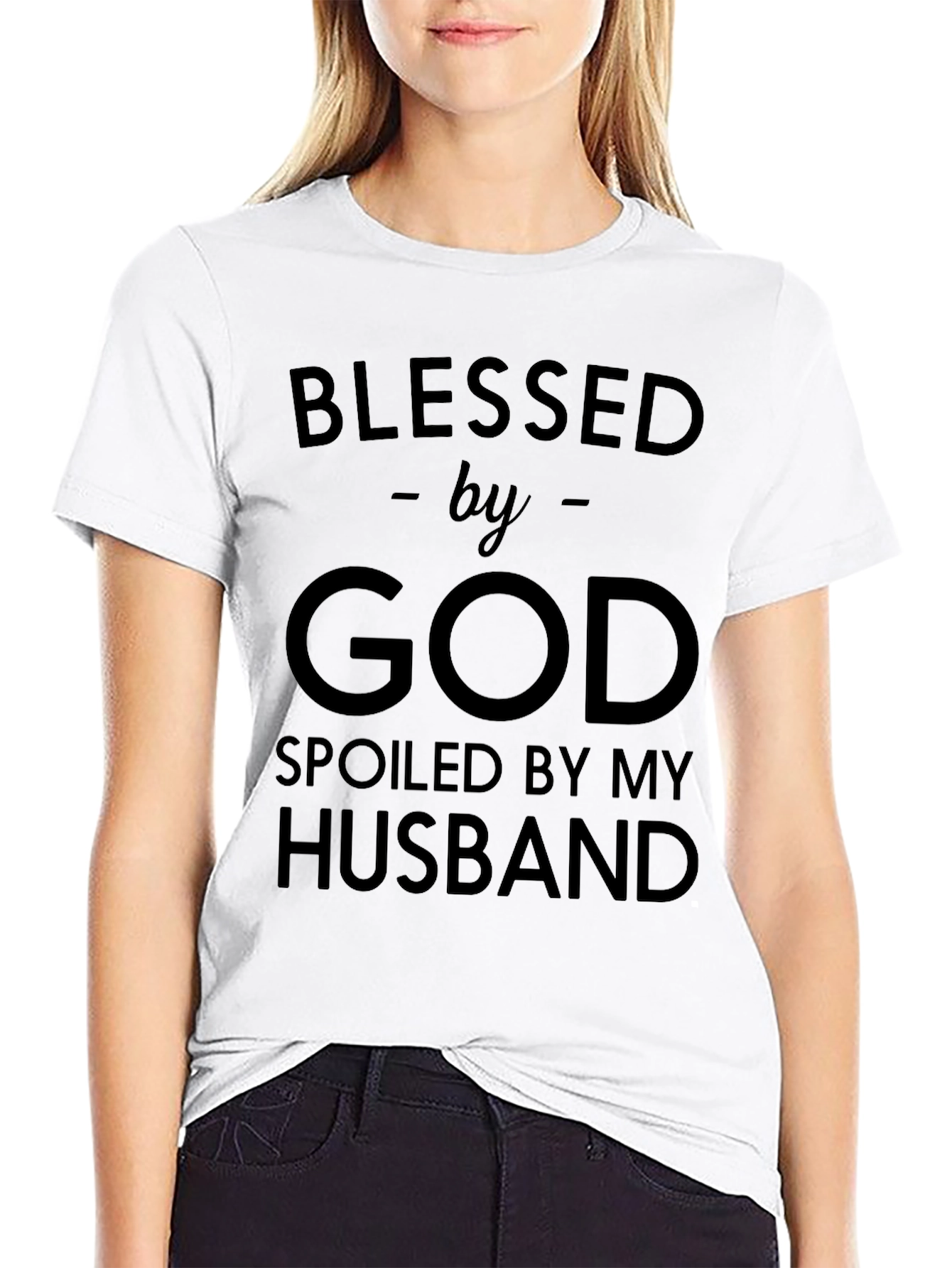 Blessed By God Spolied By Husband T-Shirt