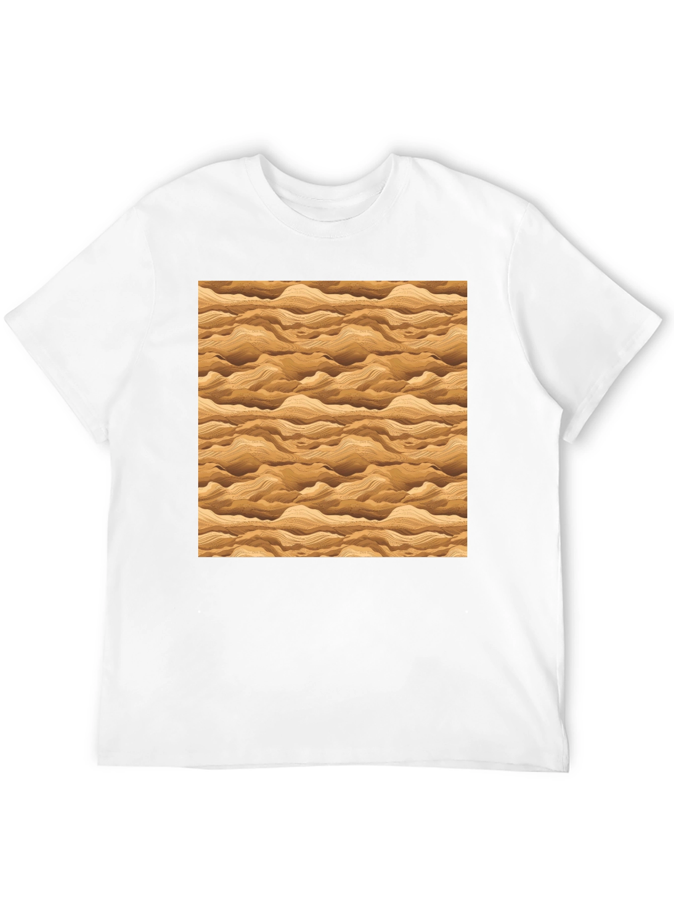 Wavy Sand Pattern T-Shirt