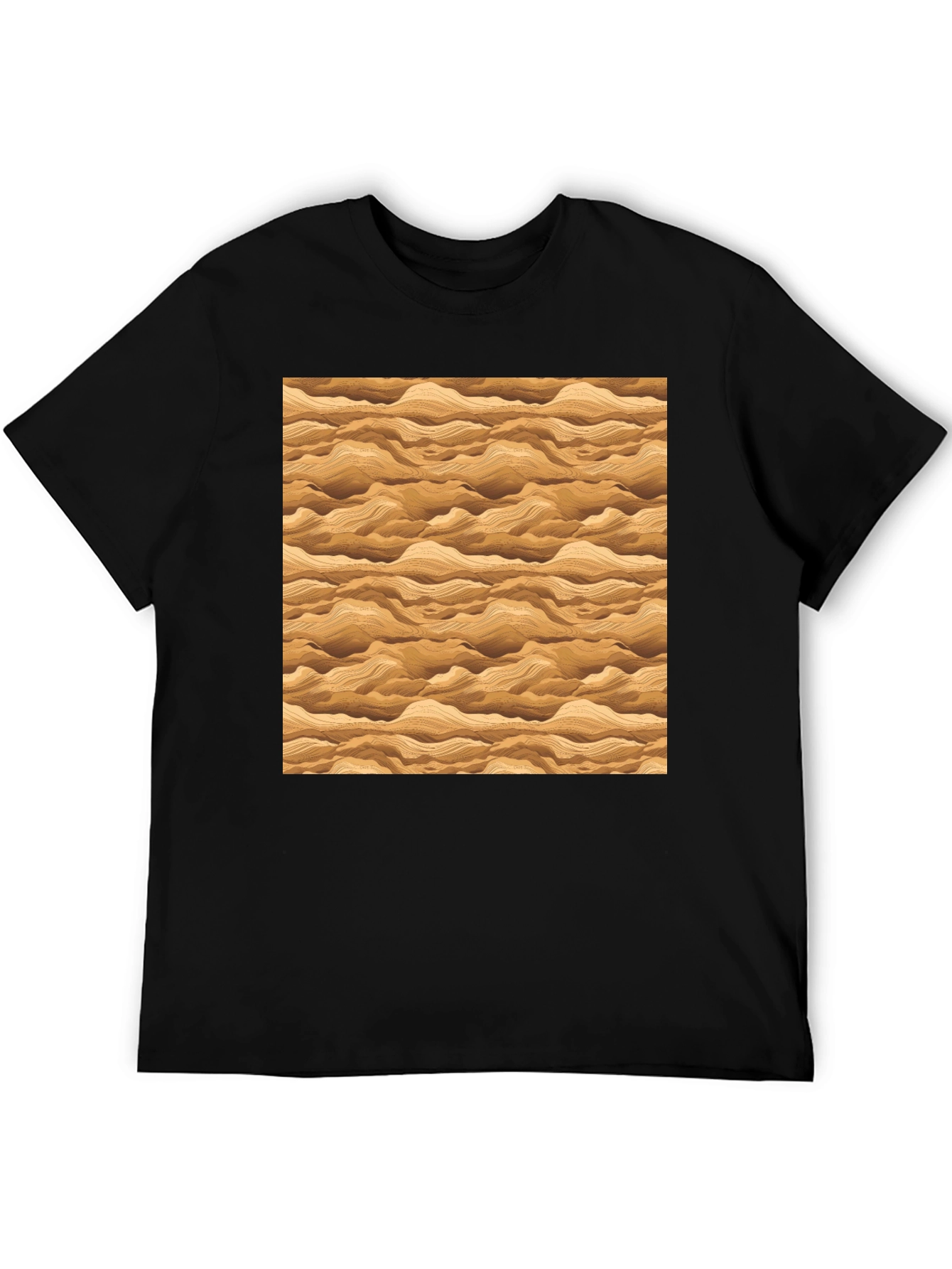 Wavy Sand Pattern T-Shirt