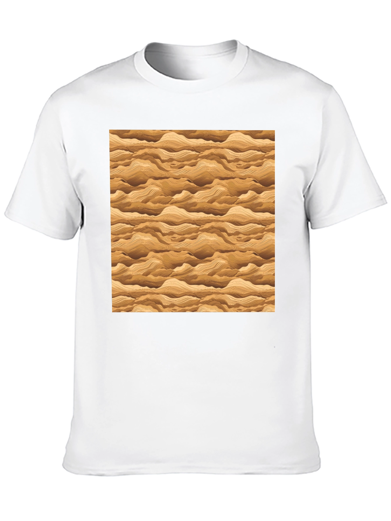 Wavy Sand Pattern T-Shirt