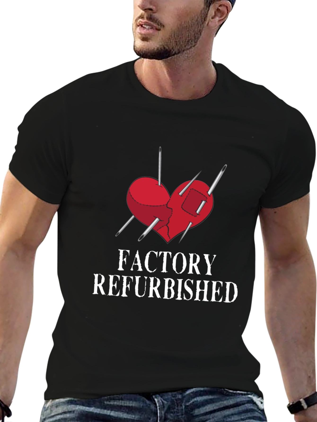 Factory Refurbished Heart Graphic Tee