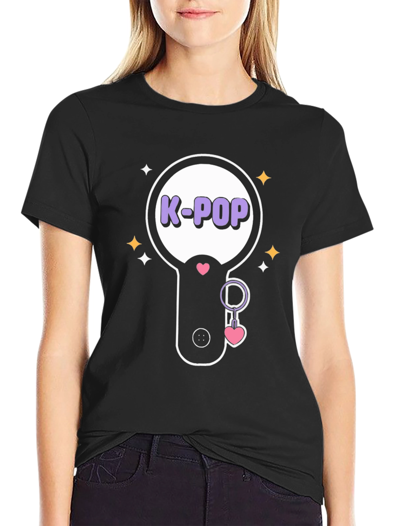 K-Pop Fan T-Shirt: Lightstick Design