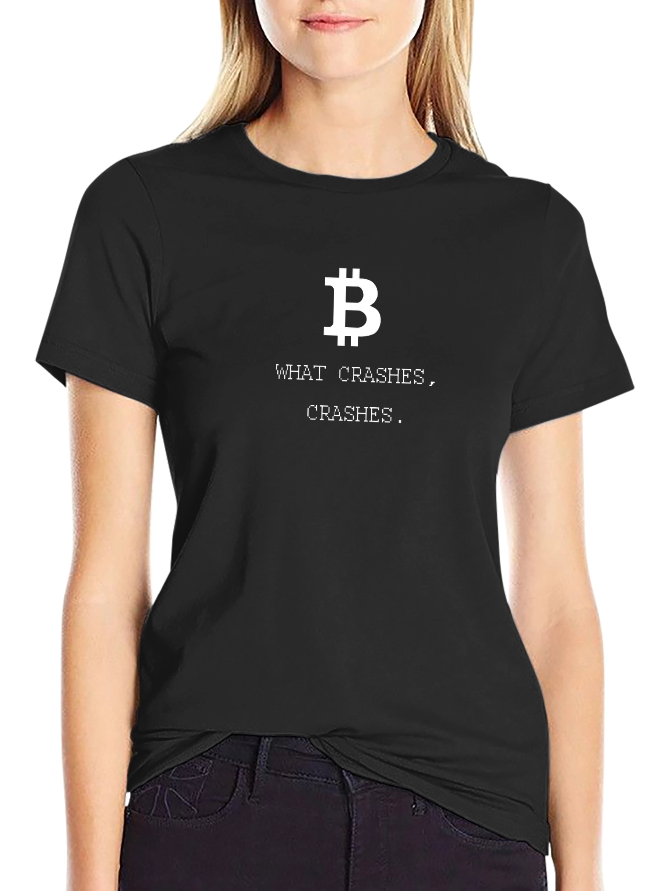 Bitcoin What Crashes T-Shirt - Black