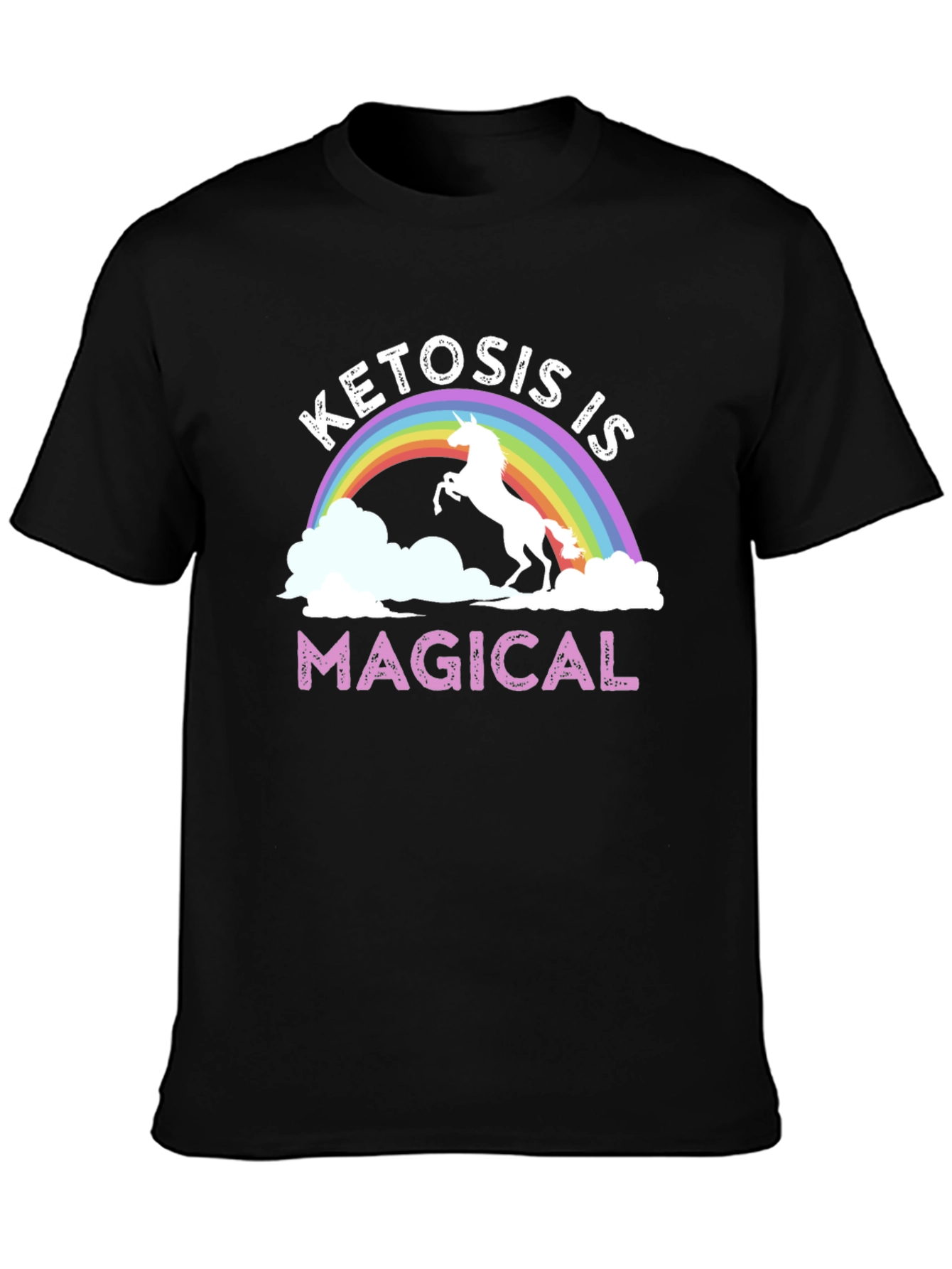 Ketosis is Magical T-Shirt Rainbow Unicorn