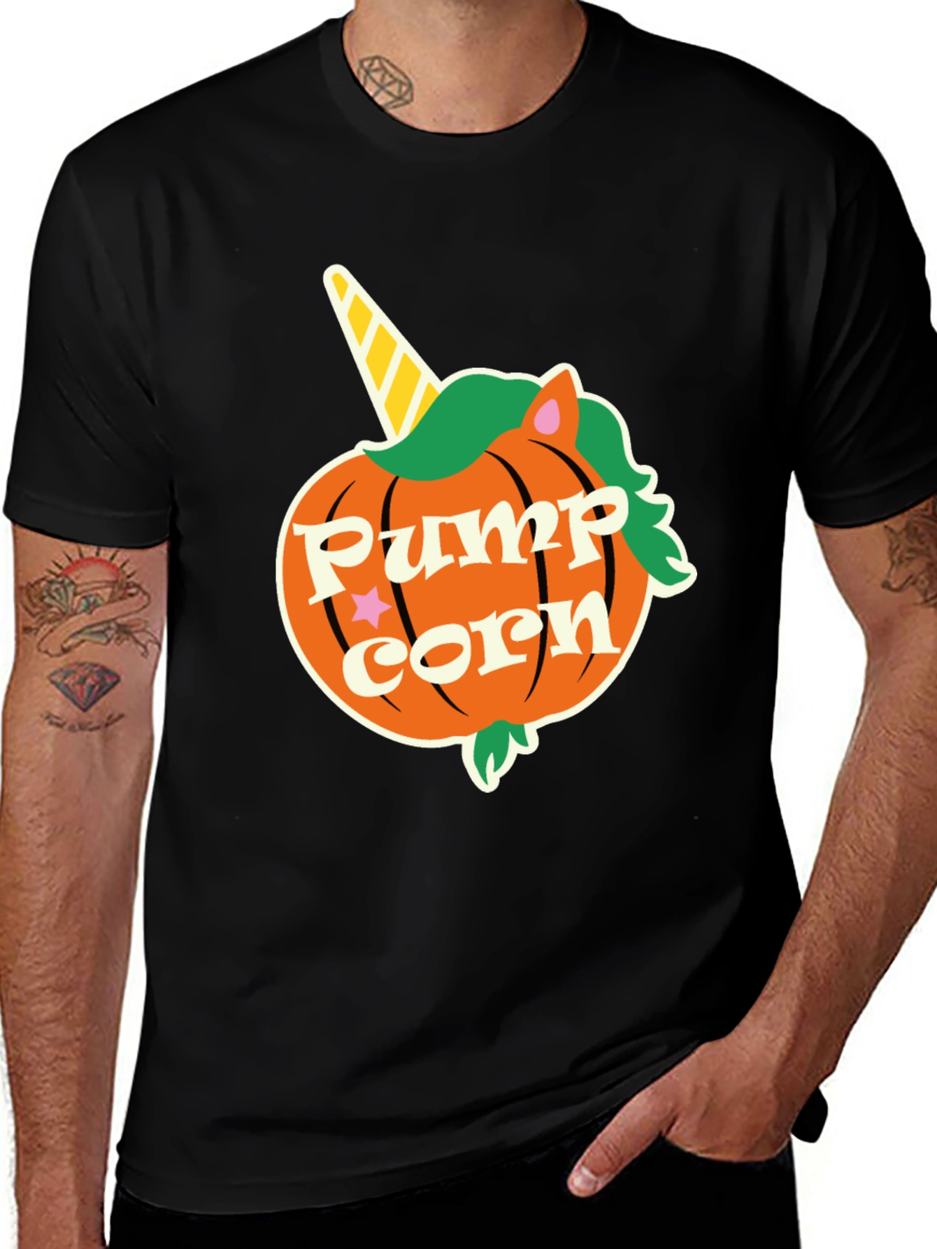 Pumpkin Unicorn Halloween T-Shirt