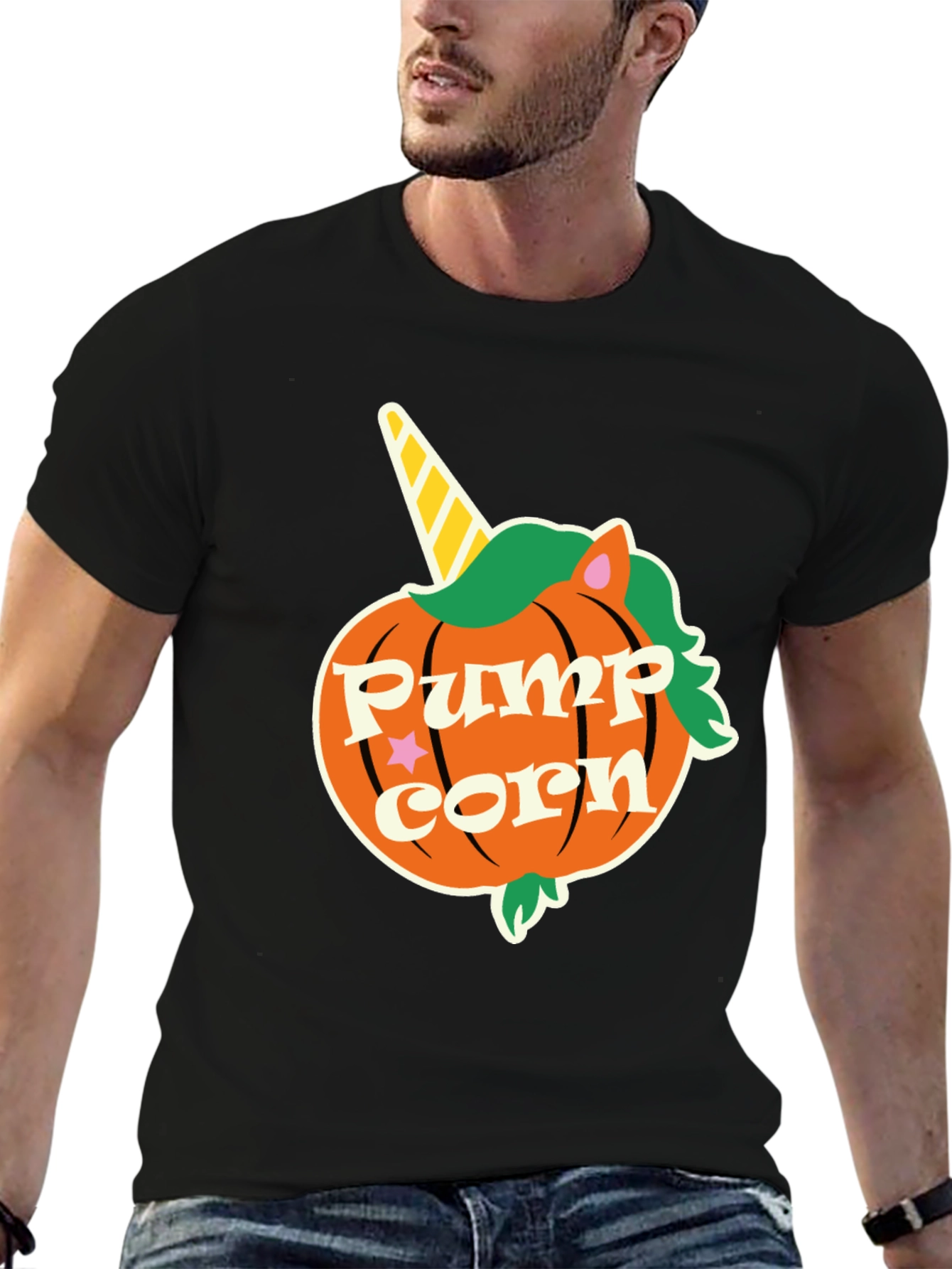 Pumpkin Unicorn Halloween T-Shirt