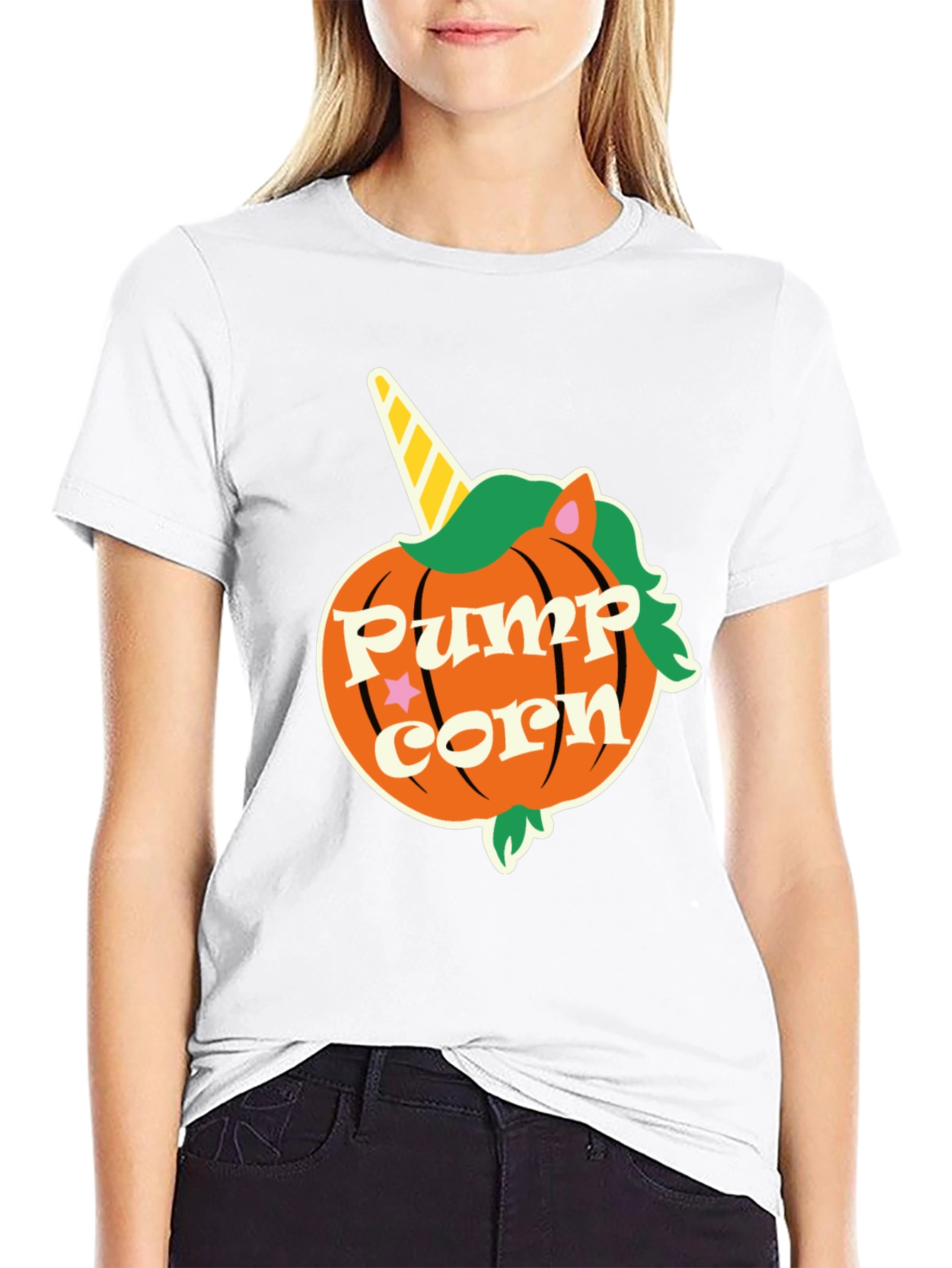 Pumpkin Unicorn Halloween T-Shirt