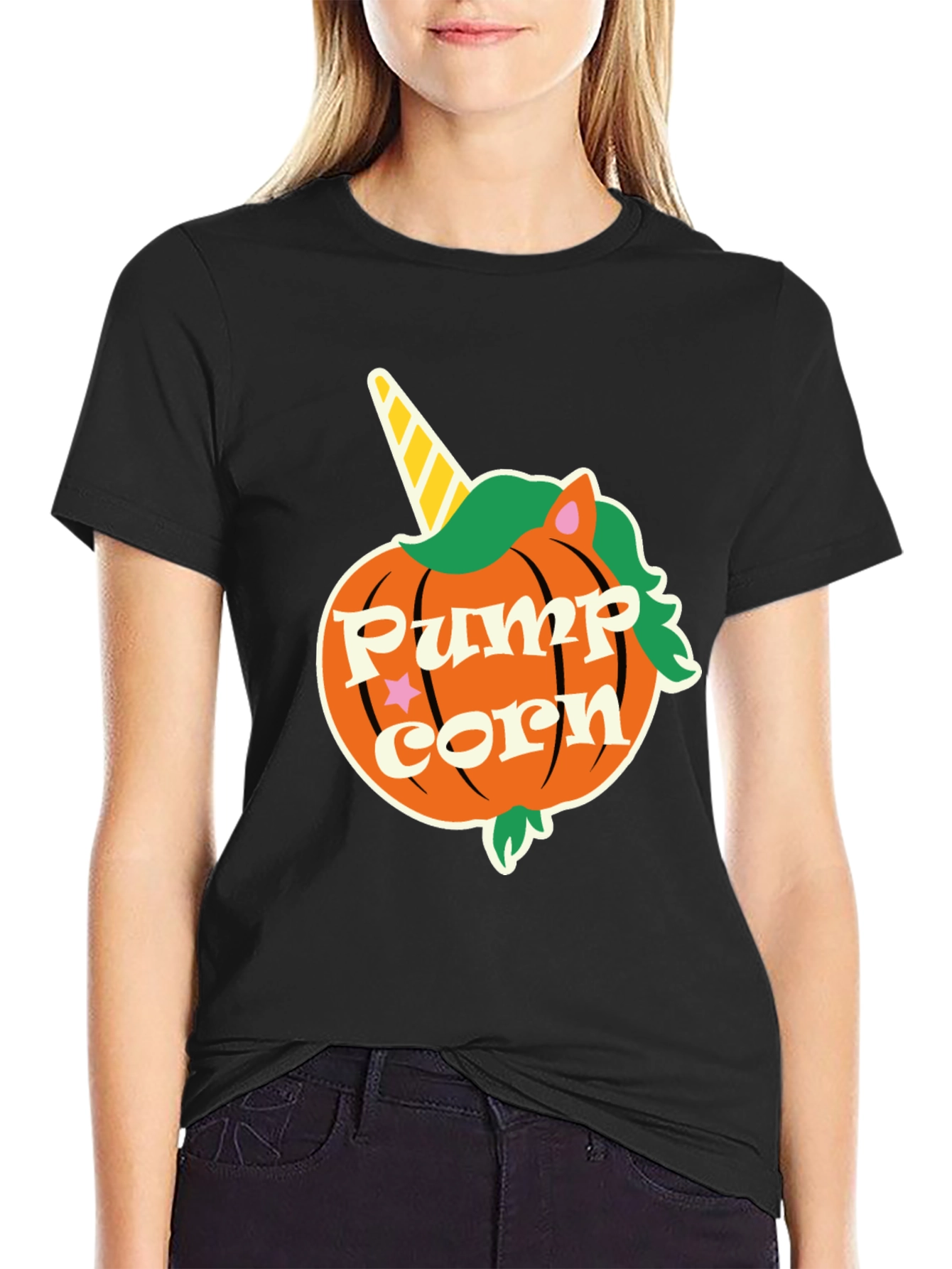 Pumpkin Unicorn Halloween T-Shirt