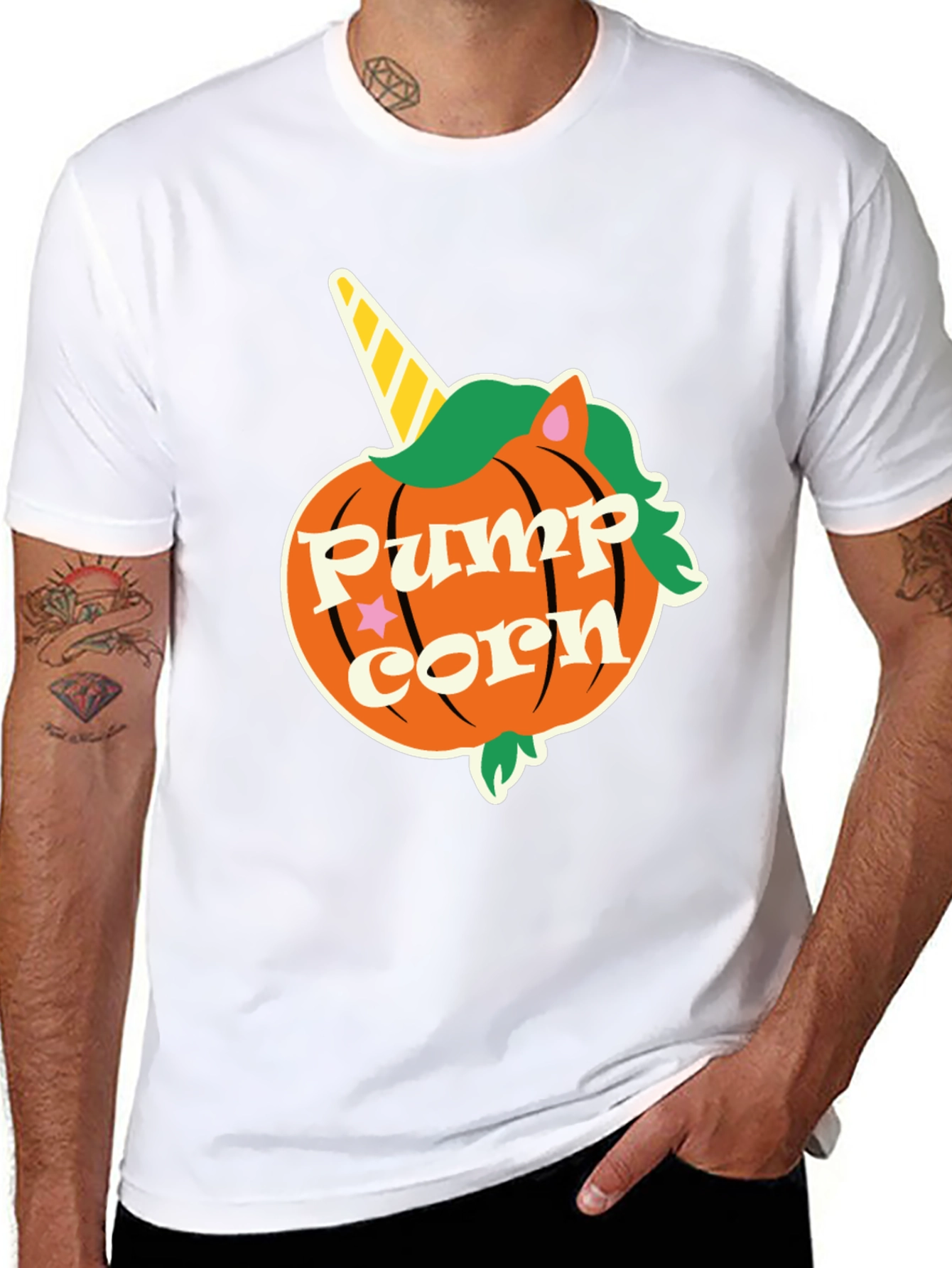Pumpkin Unicorn Halloween T-Shirt
