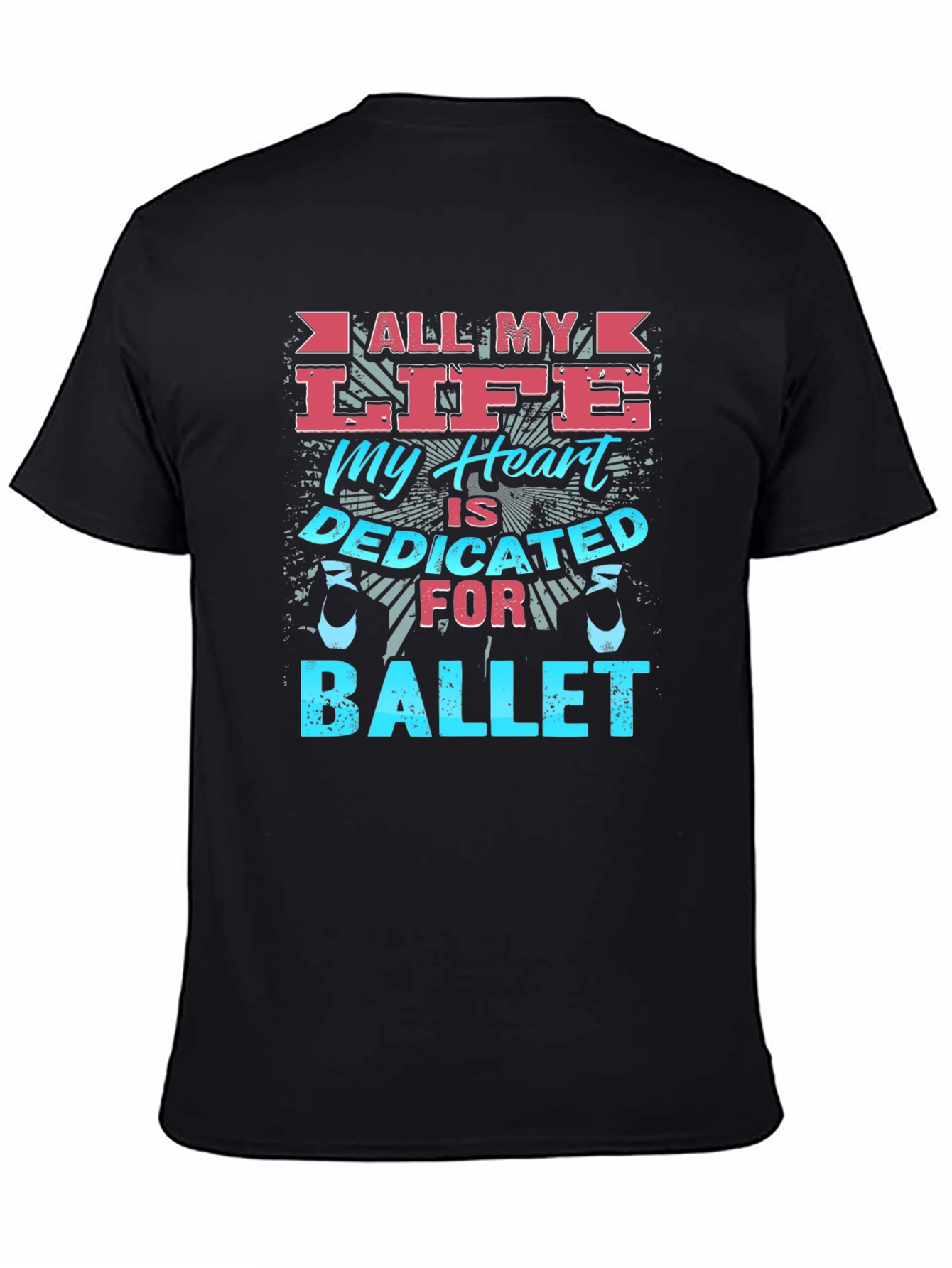 Ballet Dedicated Heart Graphic T-Shirt