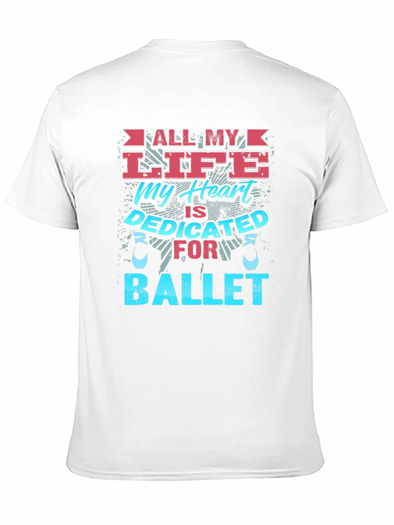 Ballet Dedicated Heart Graphic T-Shirt