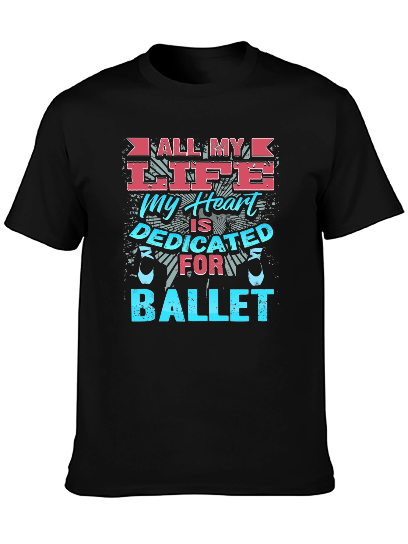 Ballet Dedicated Heart Graphic T-Shirt