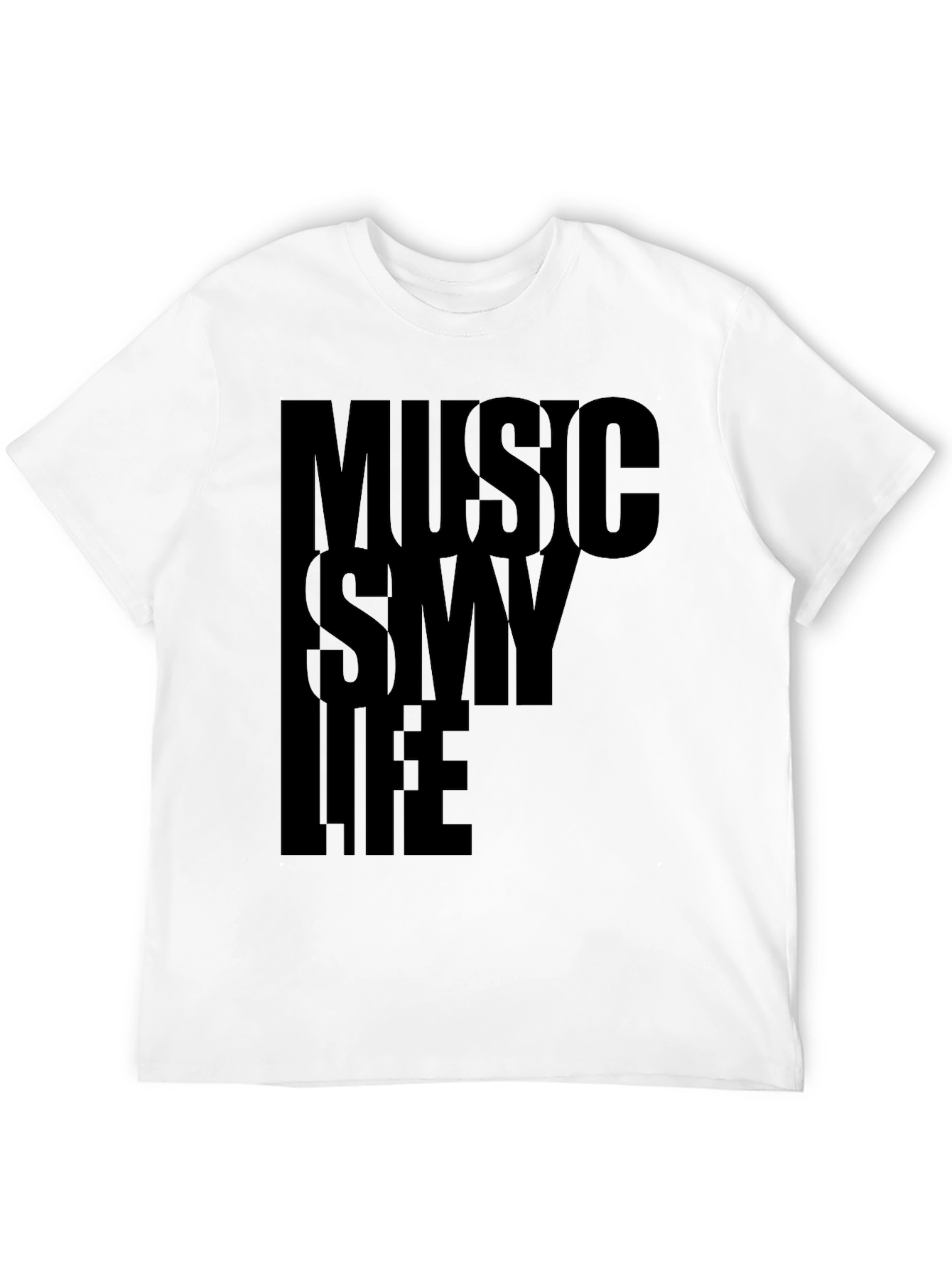 Music Is My Life Graphic Tee - Black