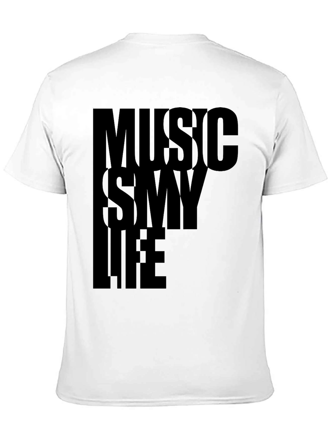 Music Is My Life Graphic Tee - Black