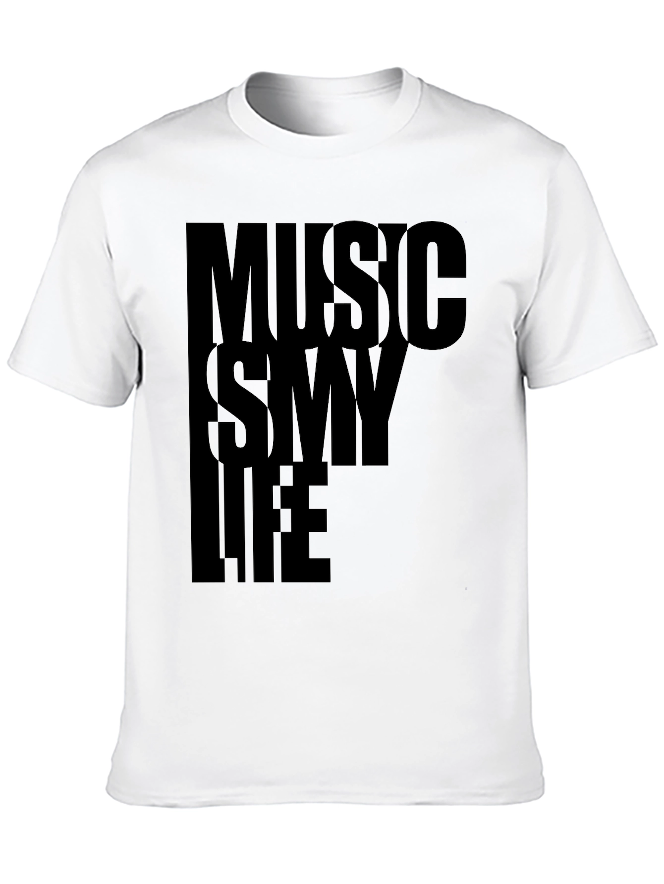 Music Is My Life Graphic Tee - Black