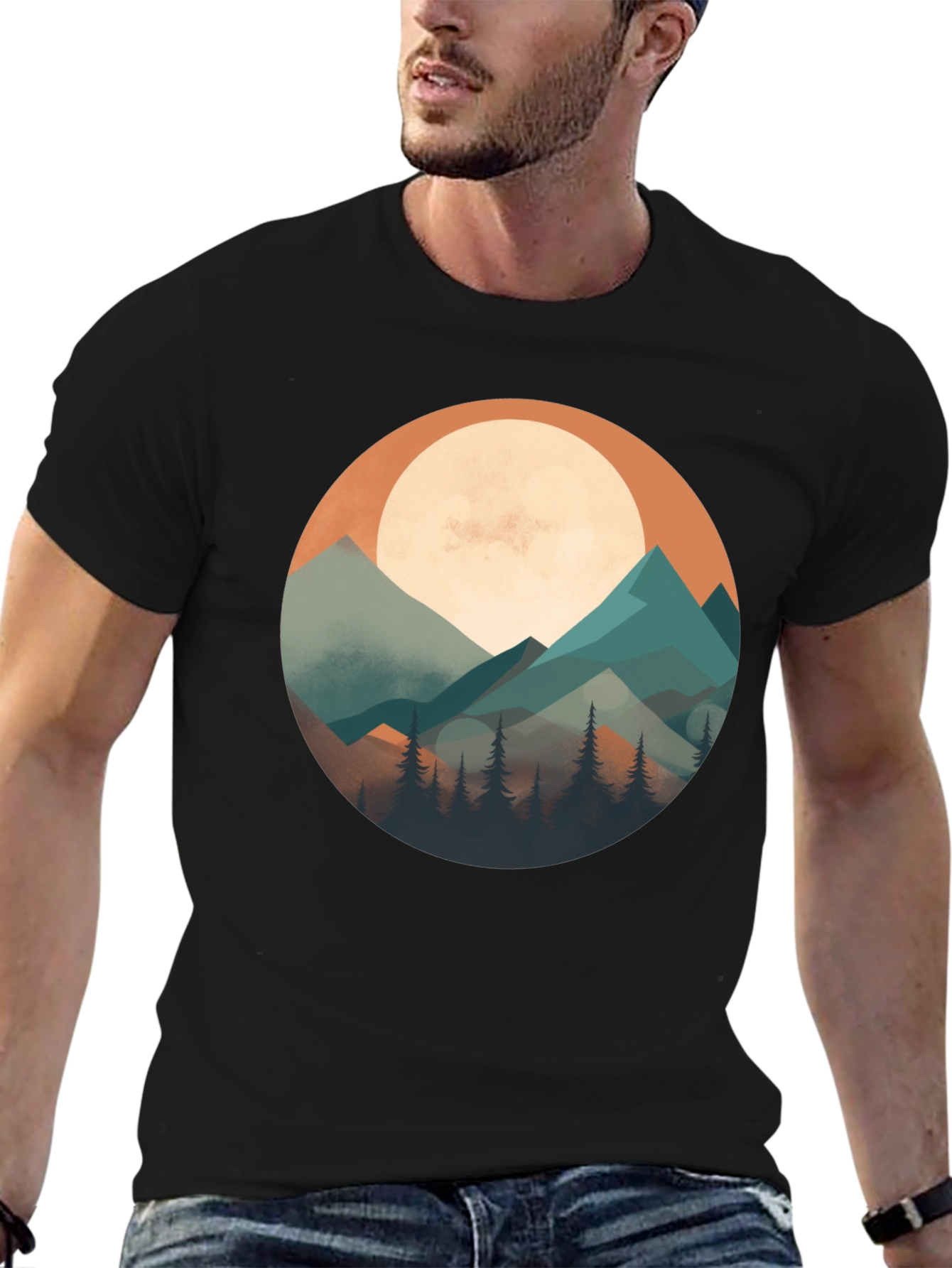 Mountain Scene Graphic Tee
