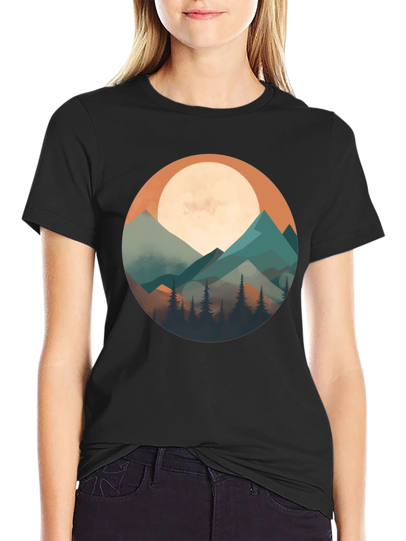 Mountain Scene Graphic Tee