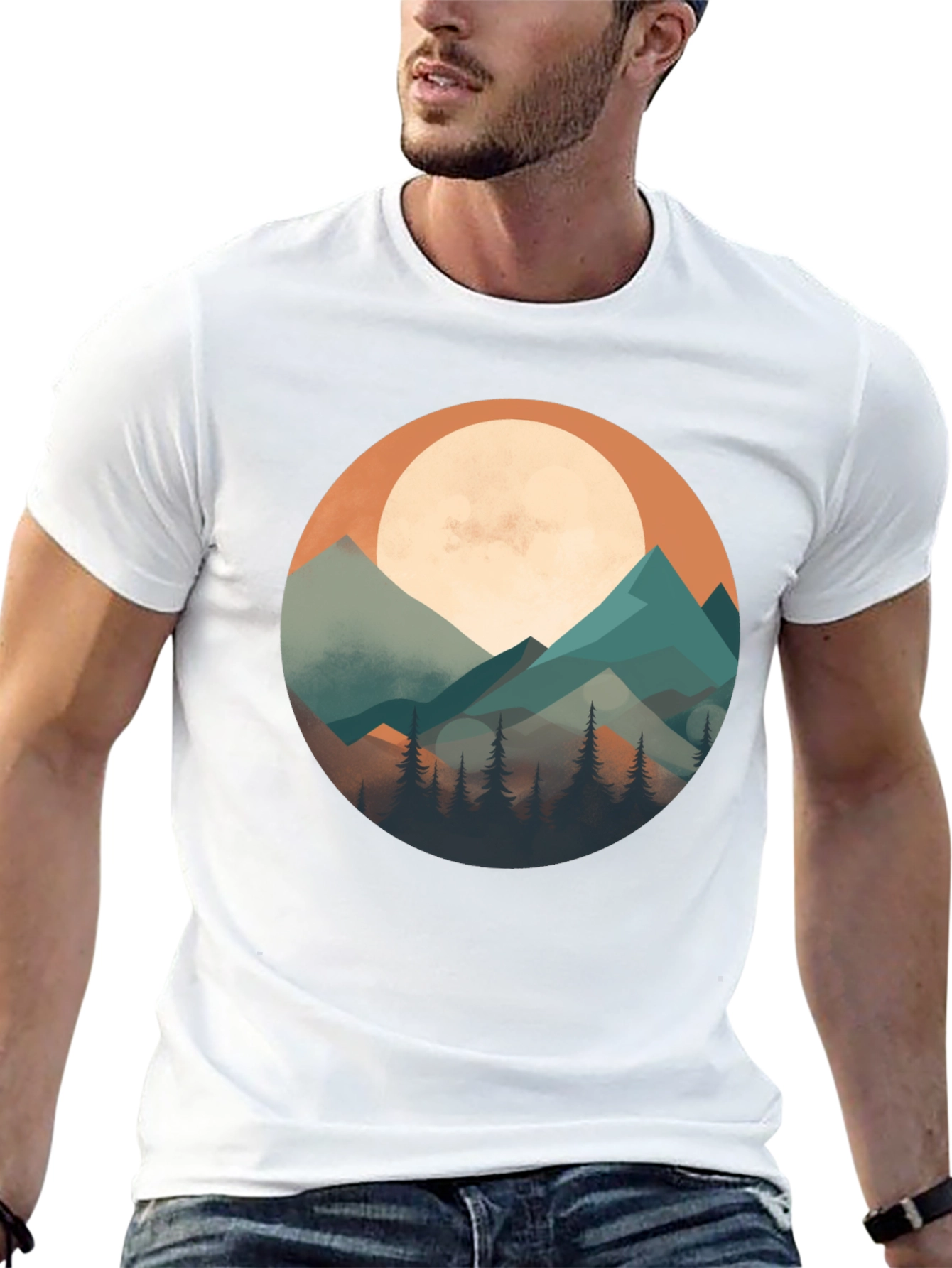 Mountain Scene Graphic Tee