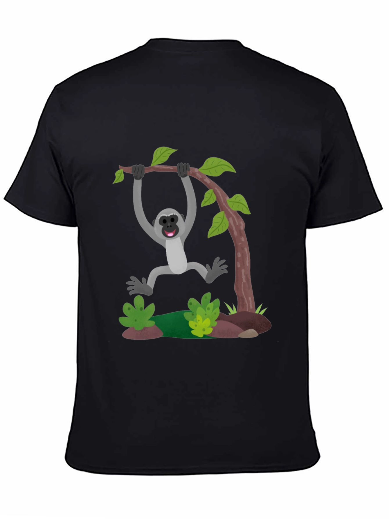 Monkeying Around Black T-Shirt