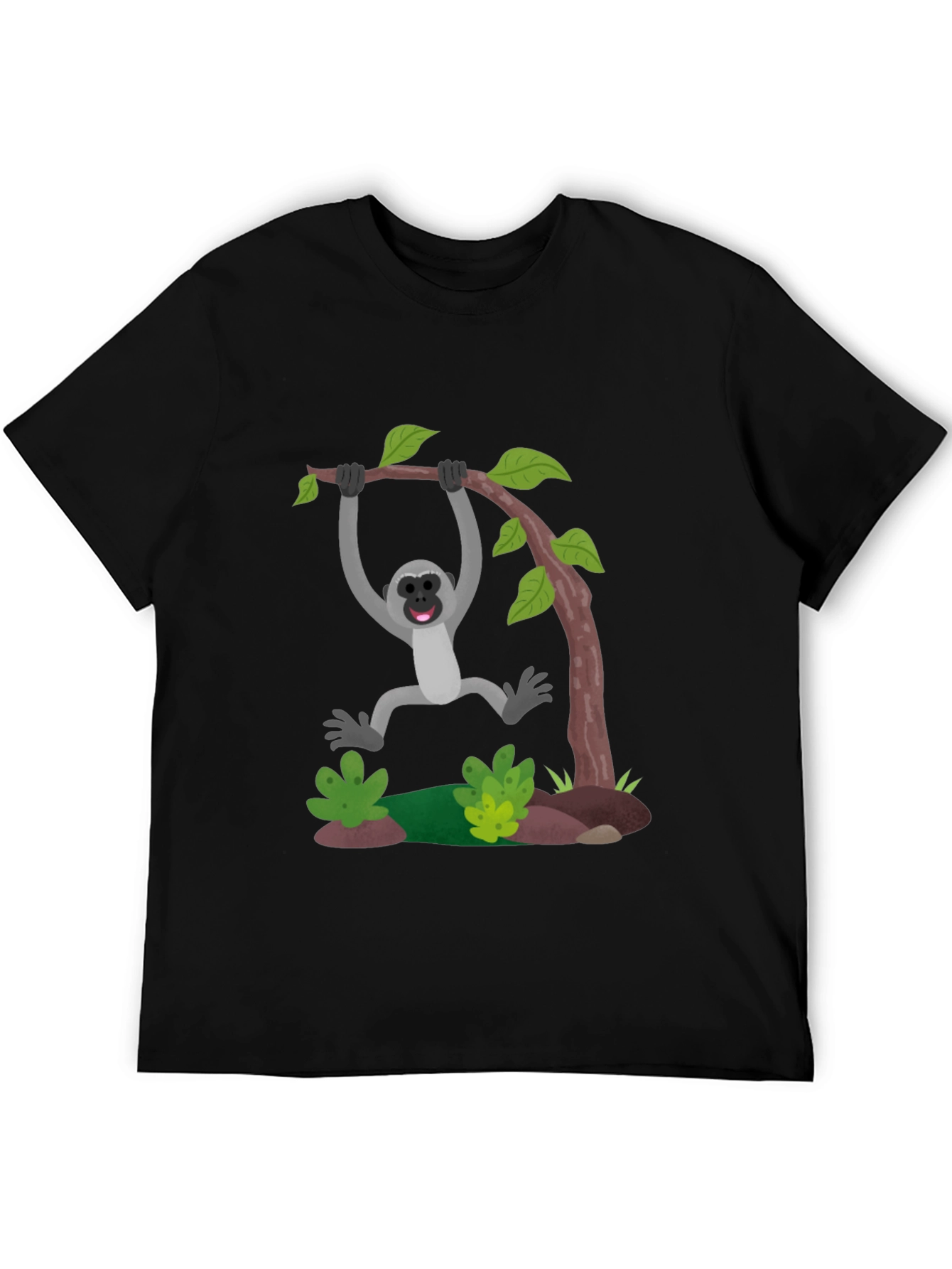 Monkeying Around Black T-Shirt
