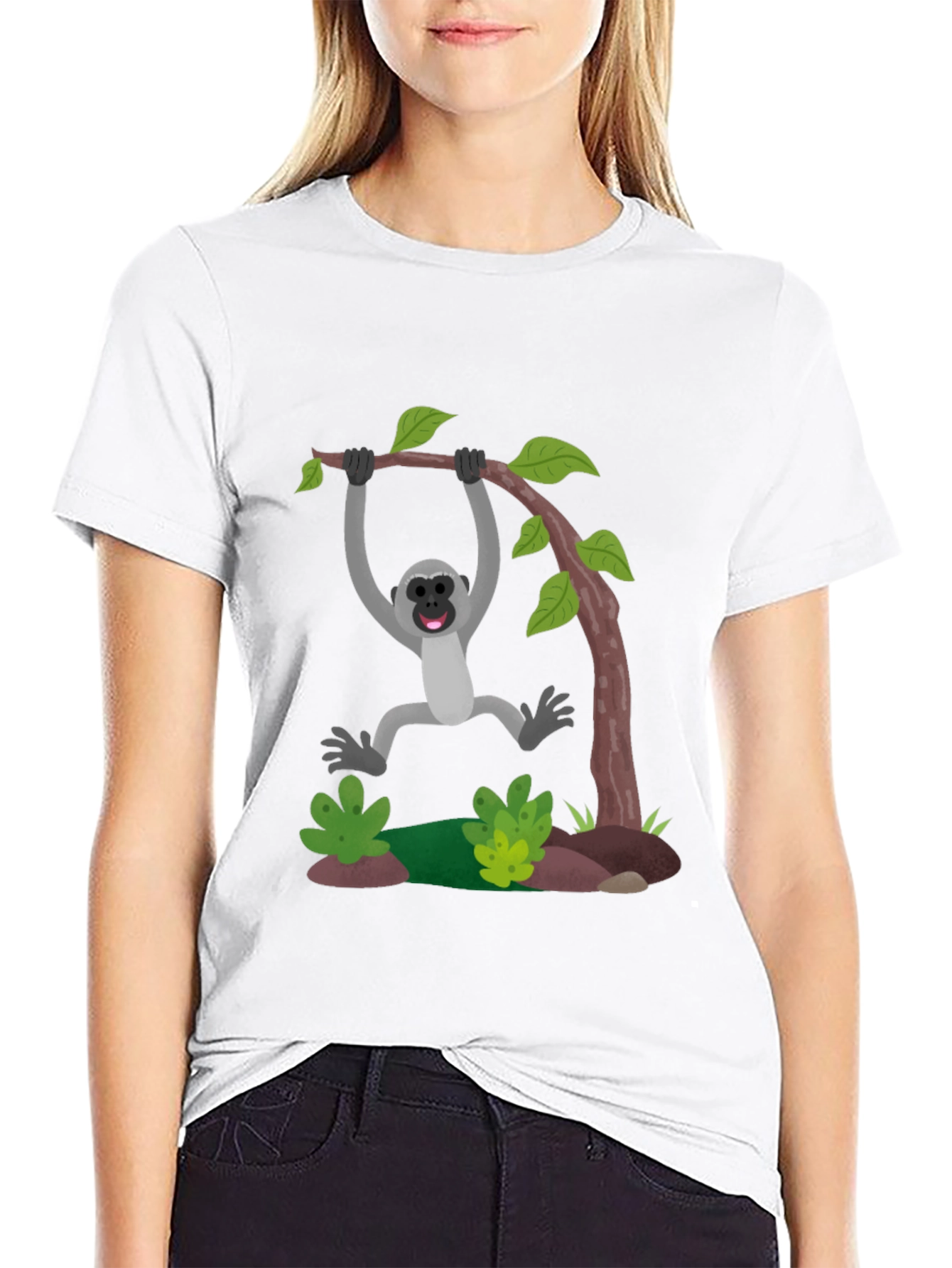 Monkeying Around Black T-Shirt