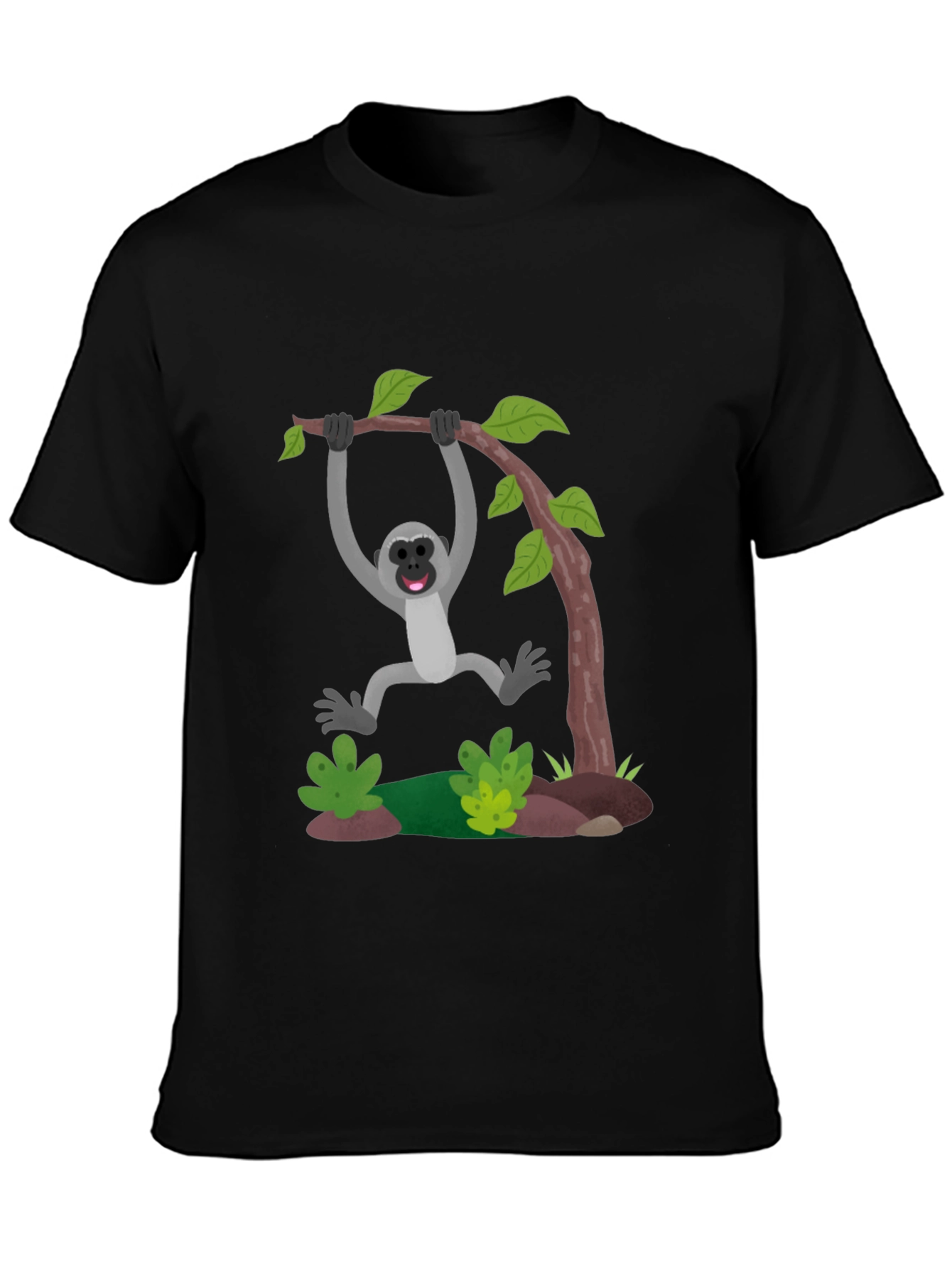 Monkeying Around Black T-Shirt
