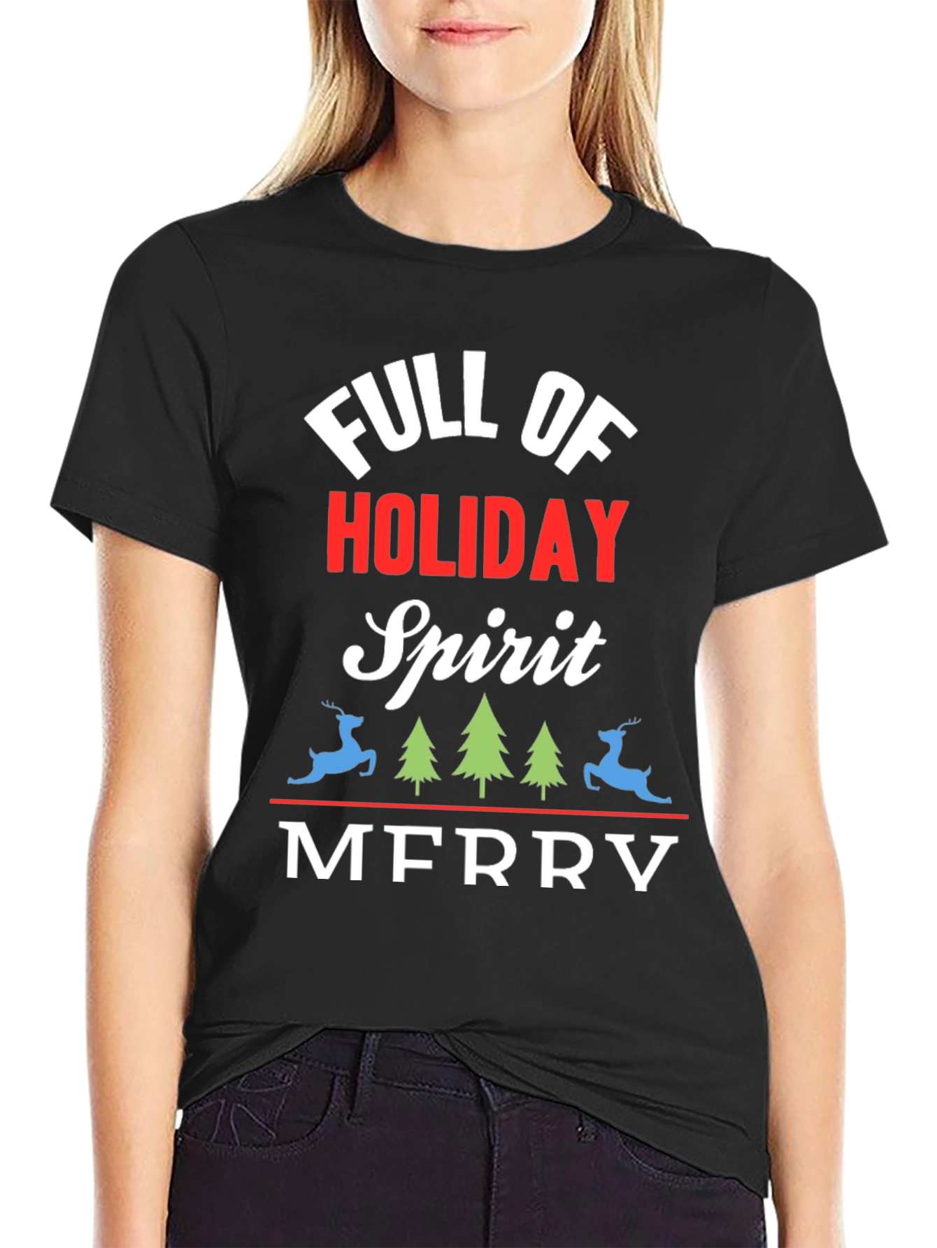 Holiday Spirit T-Shirt - Festive Christmas Tee