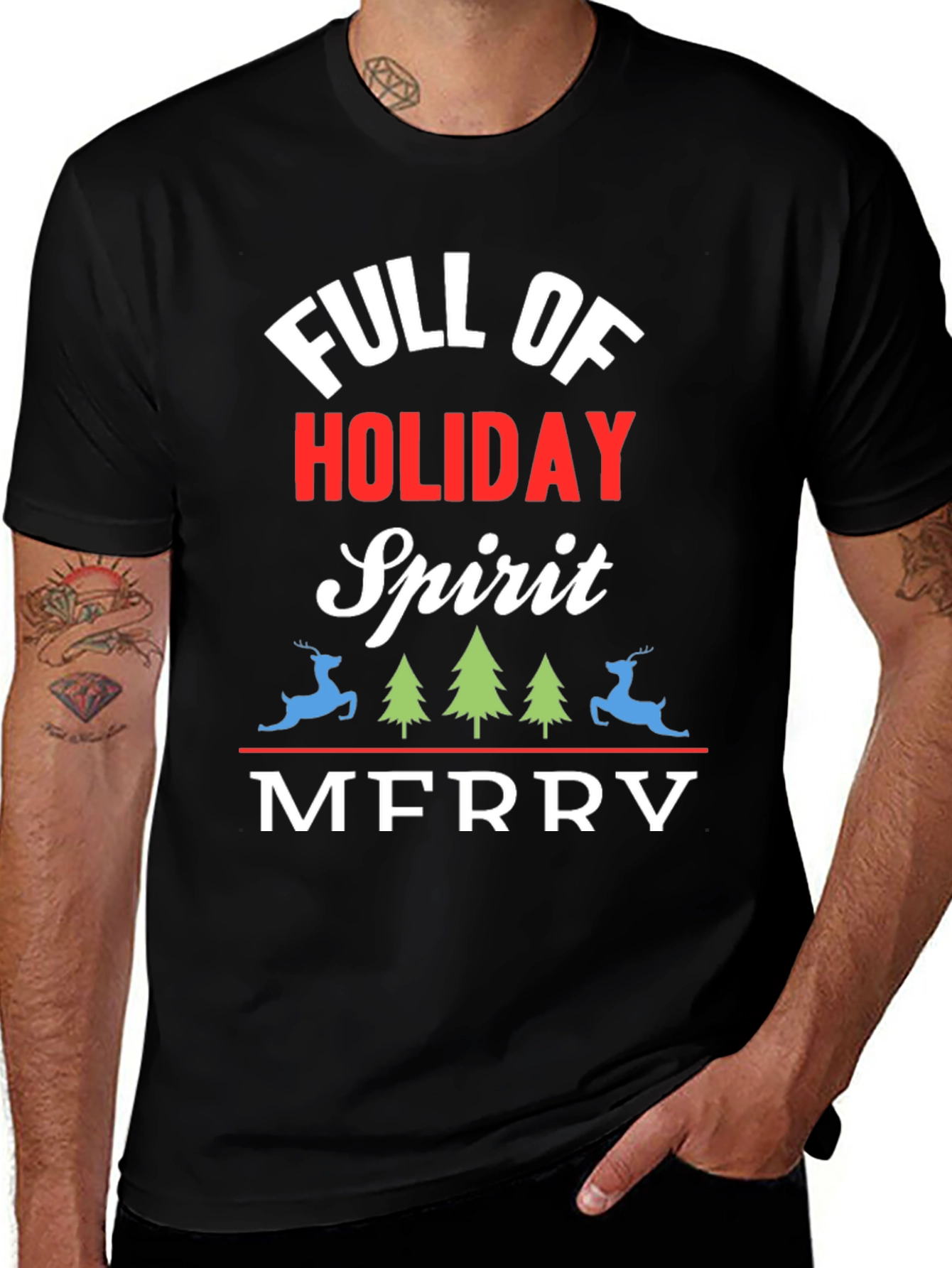 Holiday Spirit T-Shirt - Festive Christmas Tee