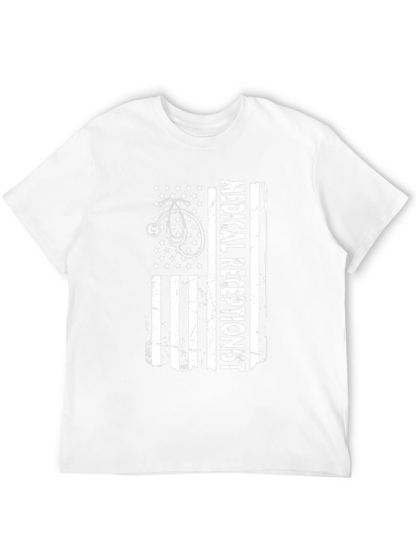 Medical Receptionist American Flag T-Shirt