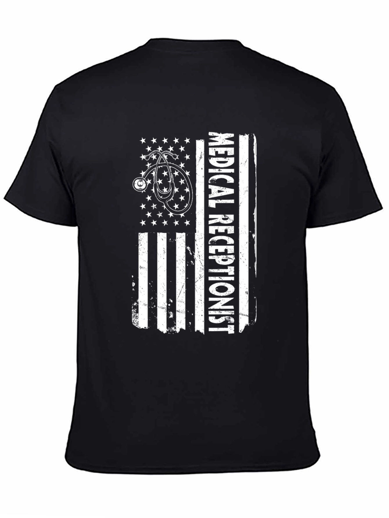 Medical Receptionist American Flag T-Shirt