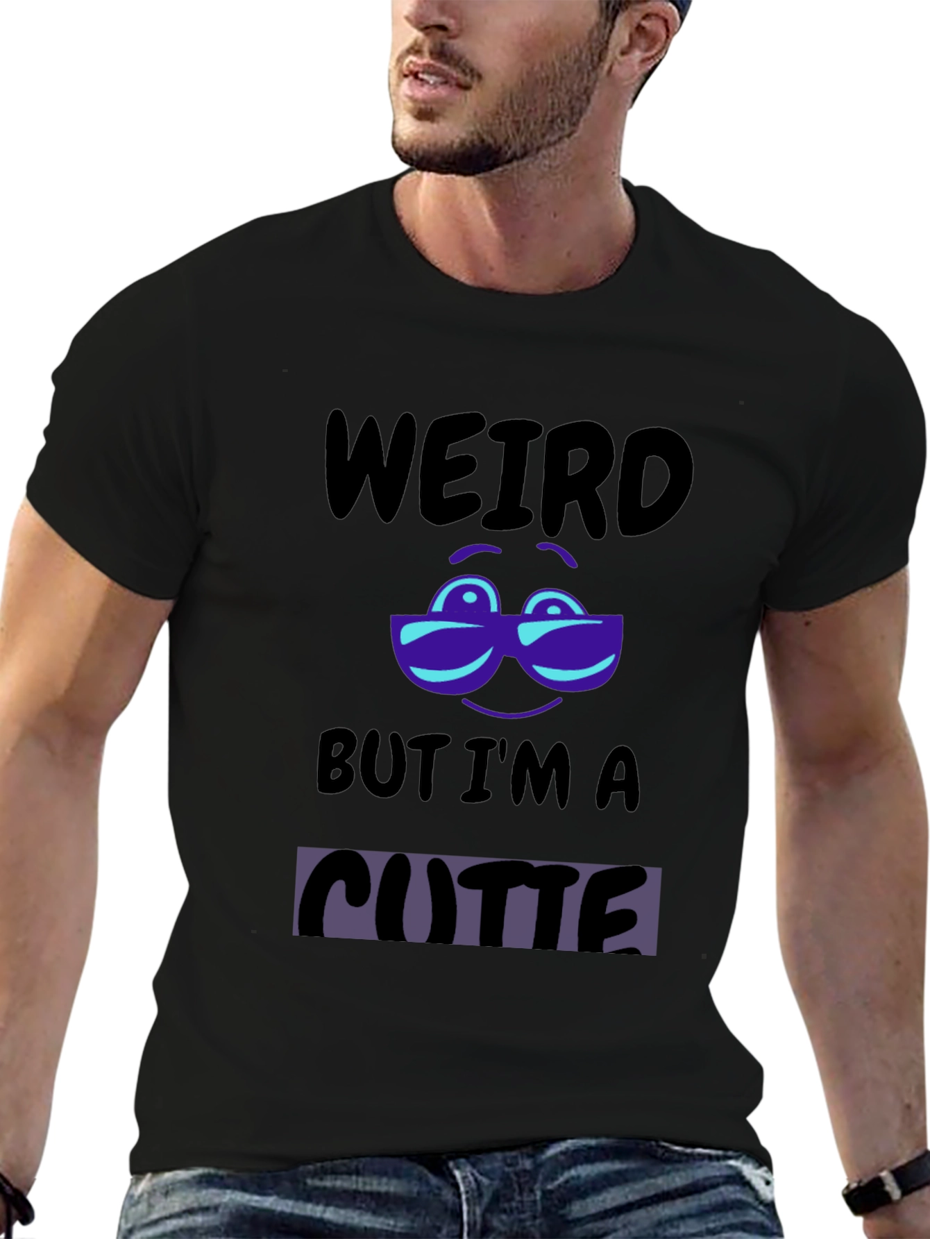 Weird But Im A Cutie Black T-Shirt